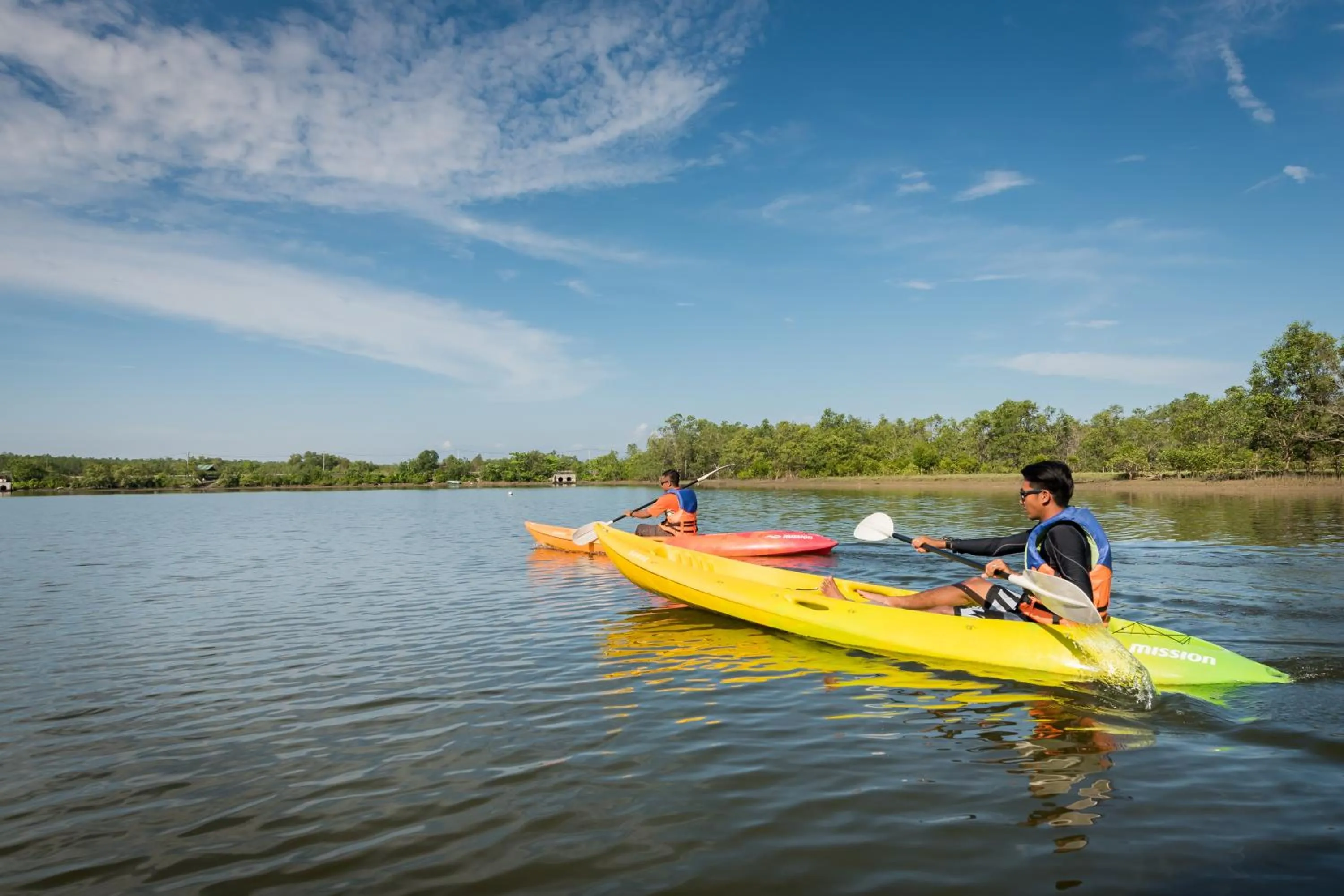 Canoeing in Tok Aman Bali Beach Resort @ Beachfront