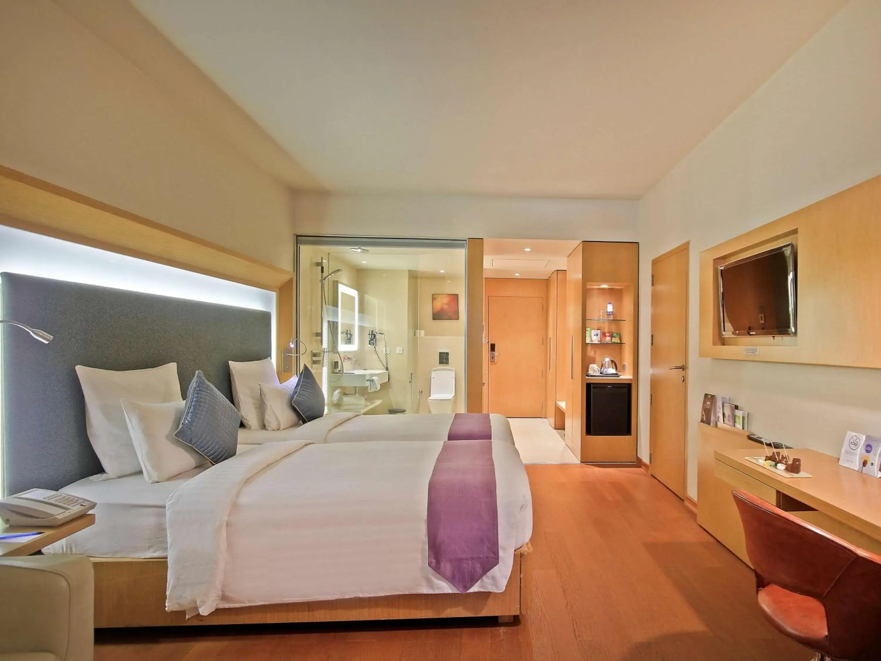 Premier Room 2 Single Beds Ocean View with Premier Lounge Access along with 2 Pieces of Laundry per room per night on non-cumulative basis. - single occupancy in Novotel Visakhapatnam Varun Beach Premier Room 2 Single Beds Ocean View with Premier Lounge Access along with 2 Pieces of Laundry per room per night on non-cumulative basis. - single occupancy in Novotel Visakhapatnam Varun Beach