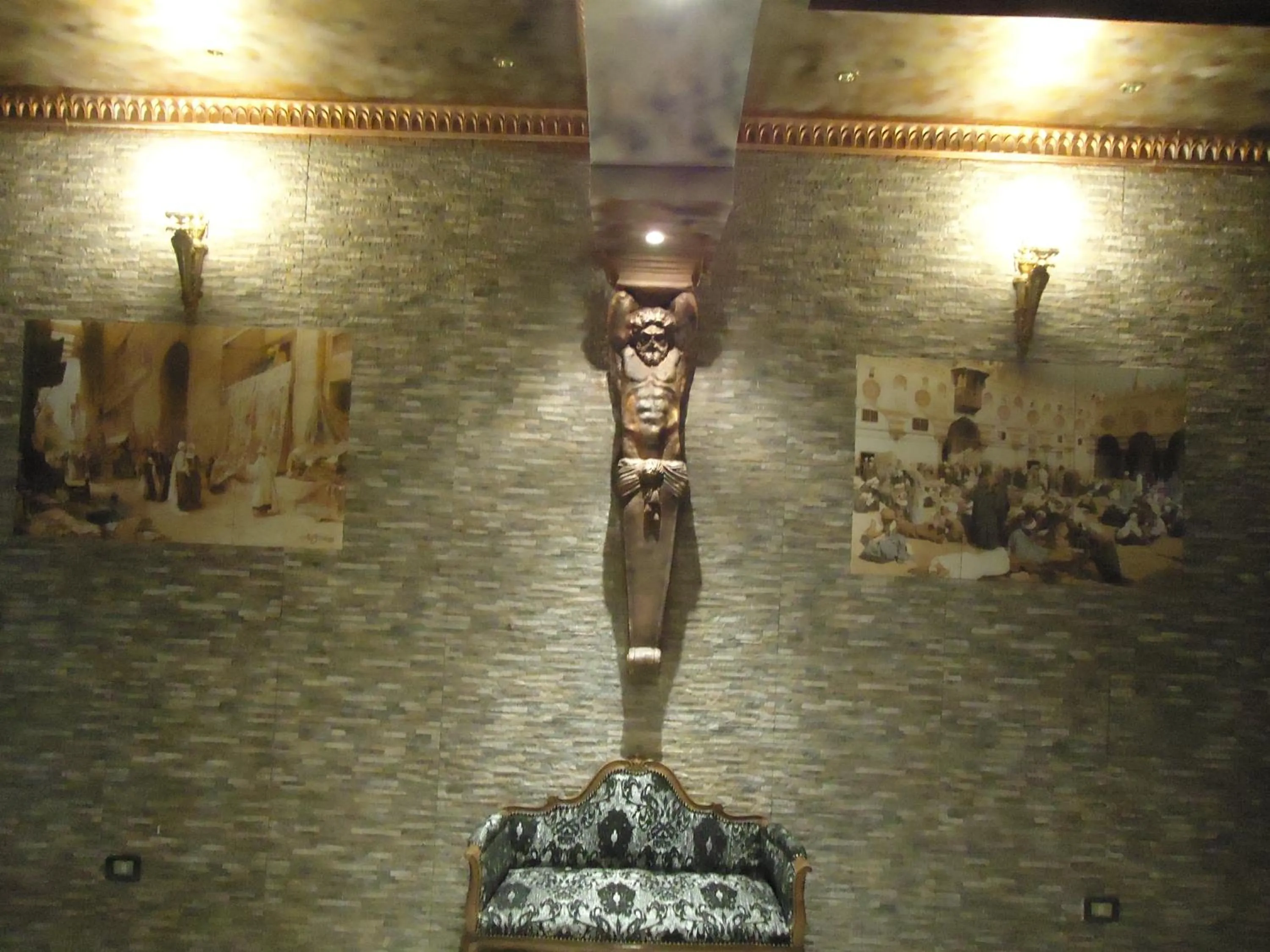 Decorative detail in Freedom Hostel