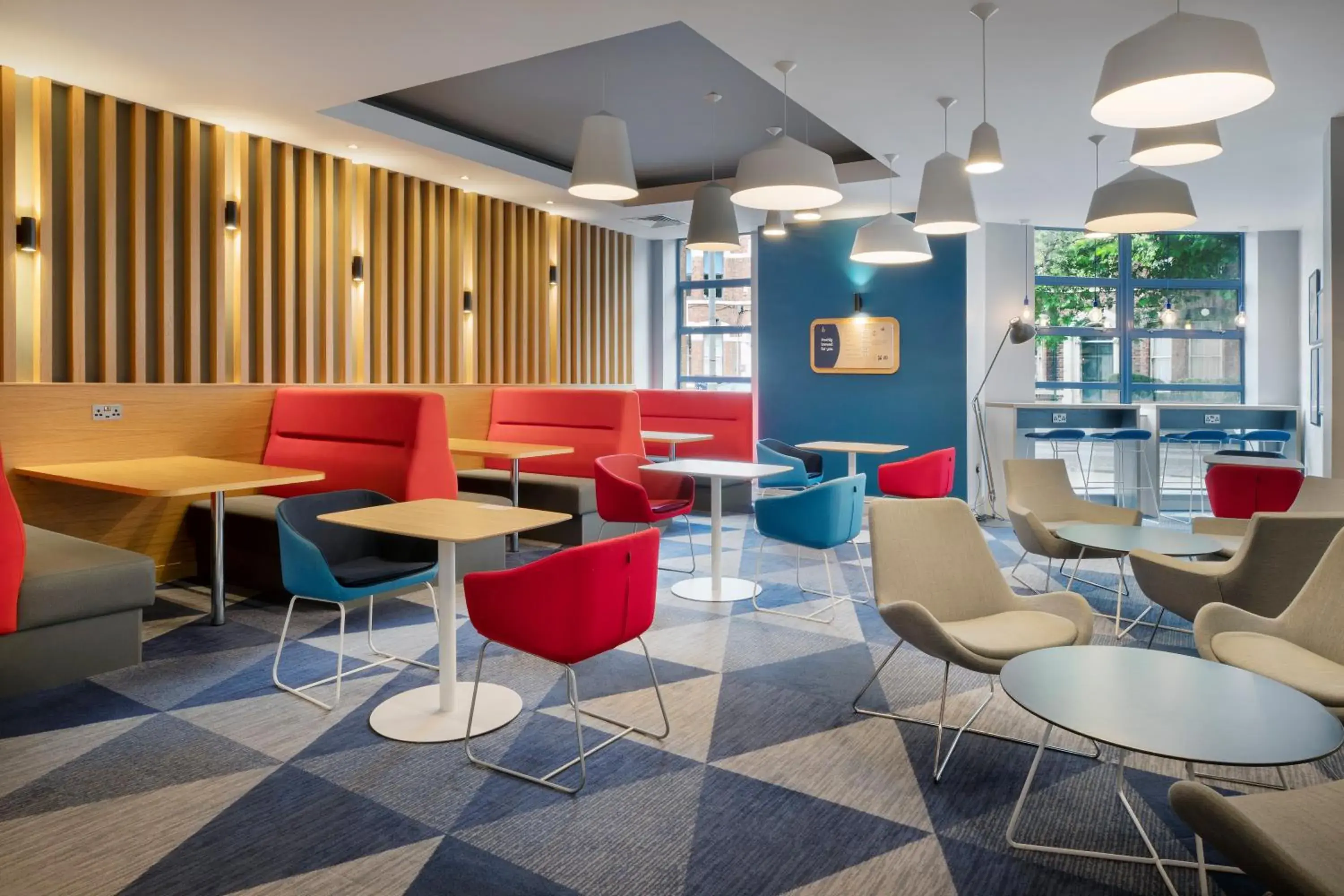 Lobby or reception in Holiday Inn Express Belfast City by IHG Lobby or reception in Holiday Inn Express Belfast City by IHG