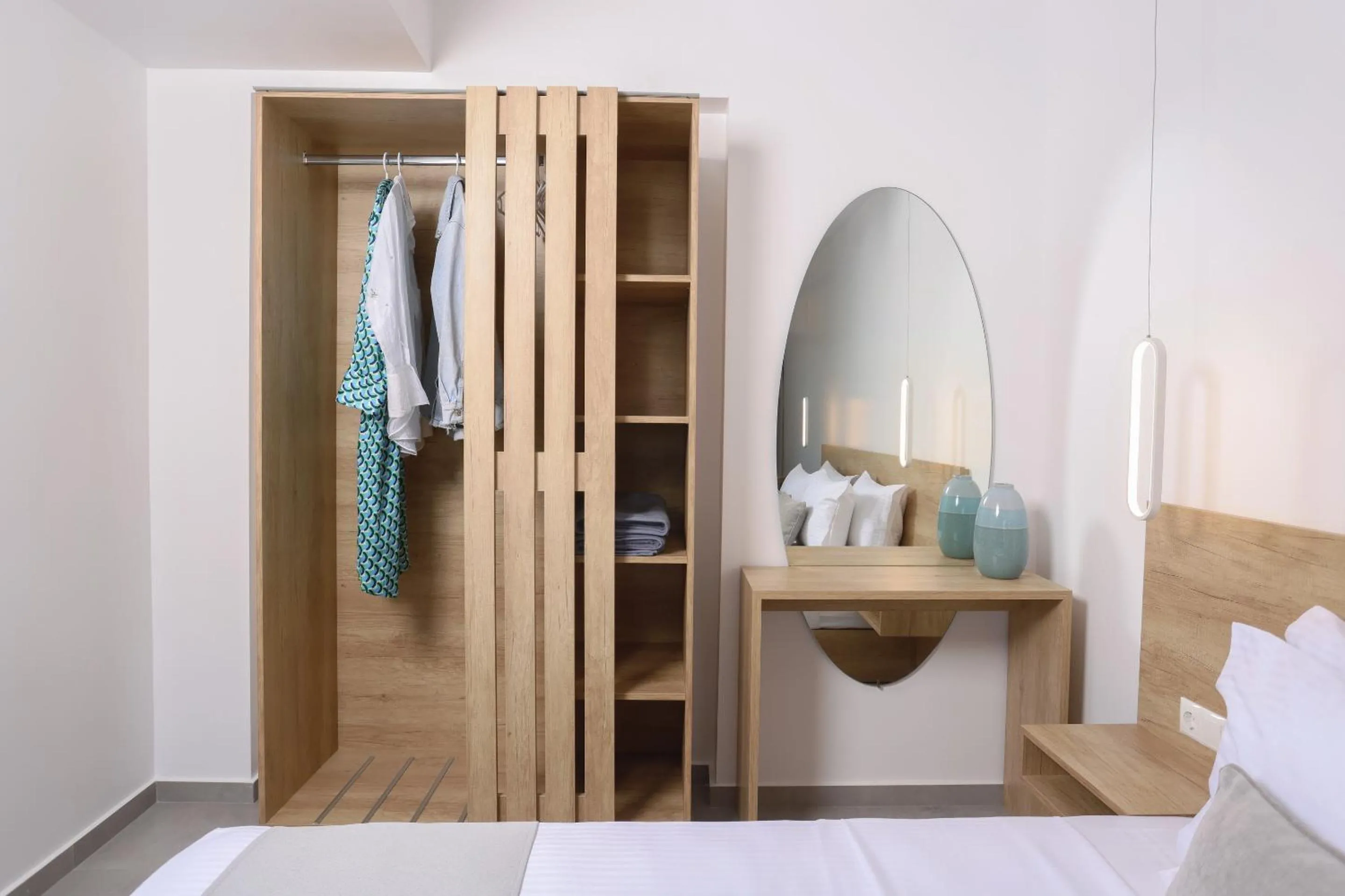 Bed in Asterias Premium Holiday Apartments