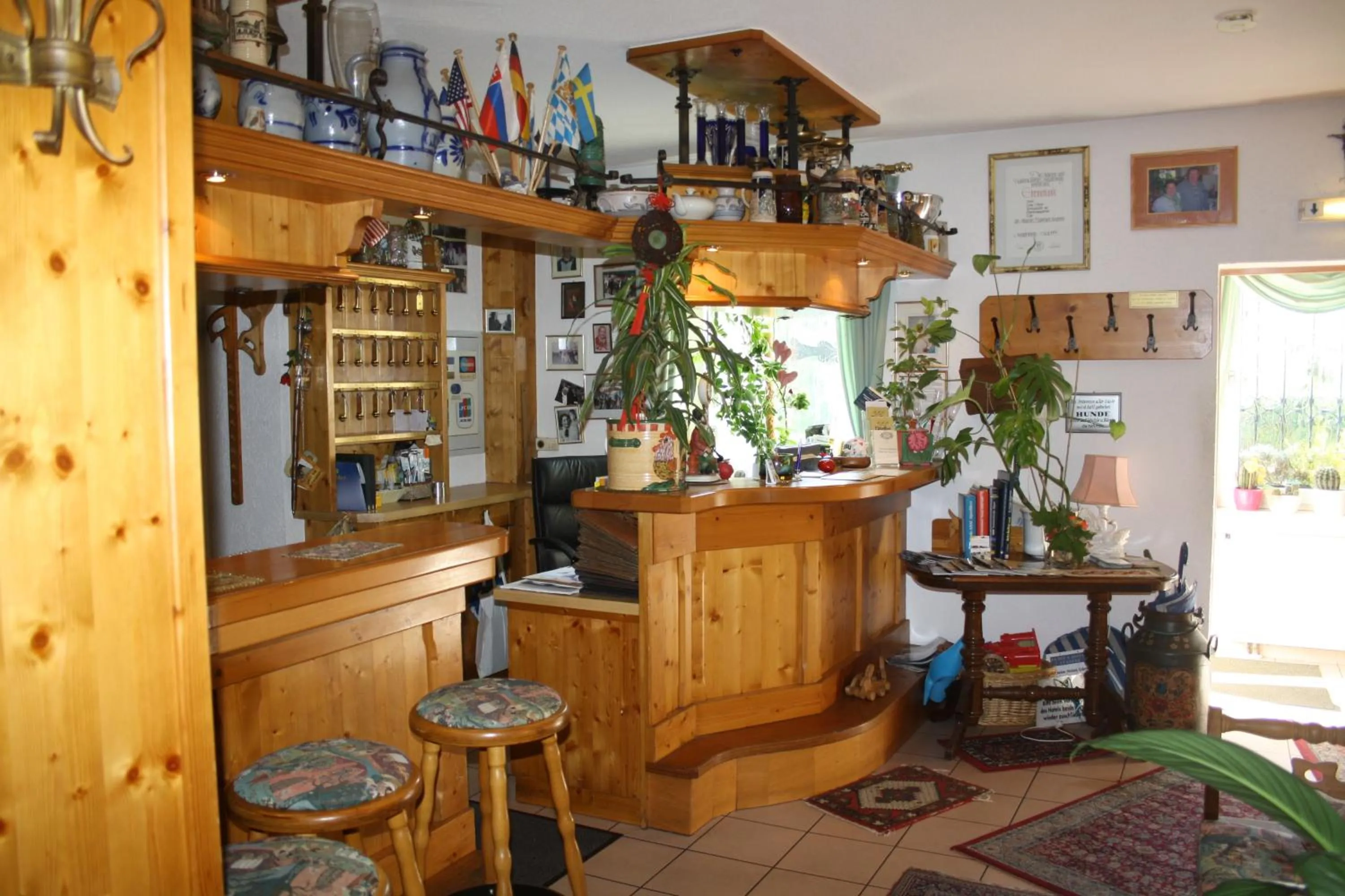 Lobby or reception in Hotel-Dörfler Garni