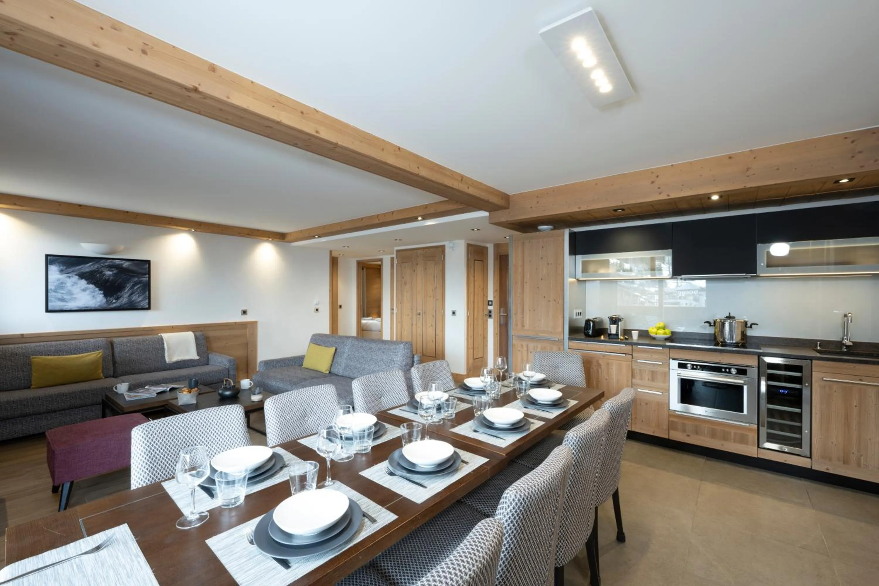 Kitchen or kitchenette in MGM Hôtels & Résidences - Résidence Anitea