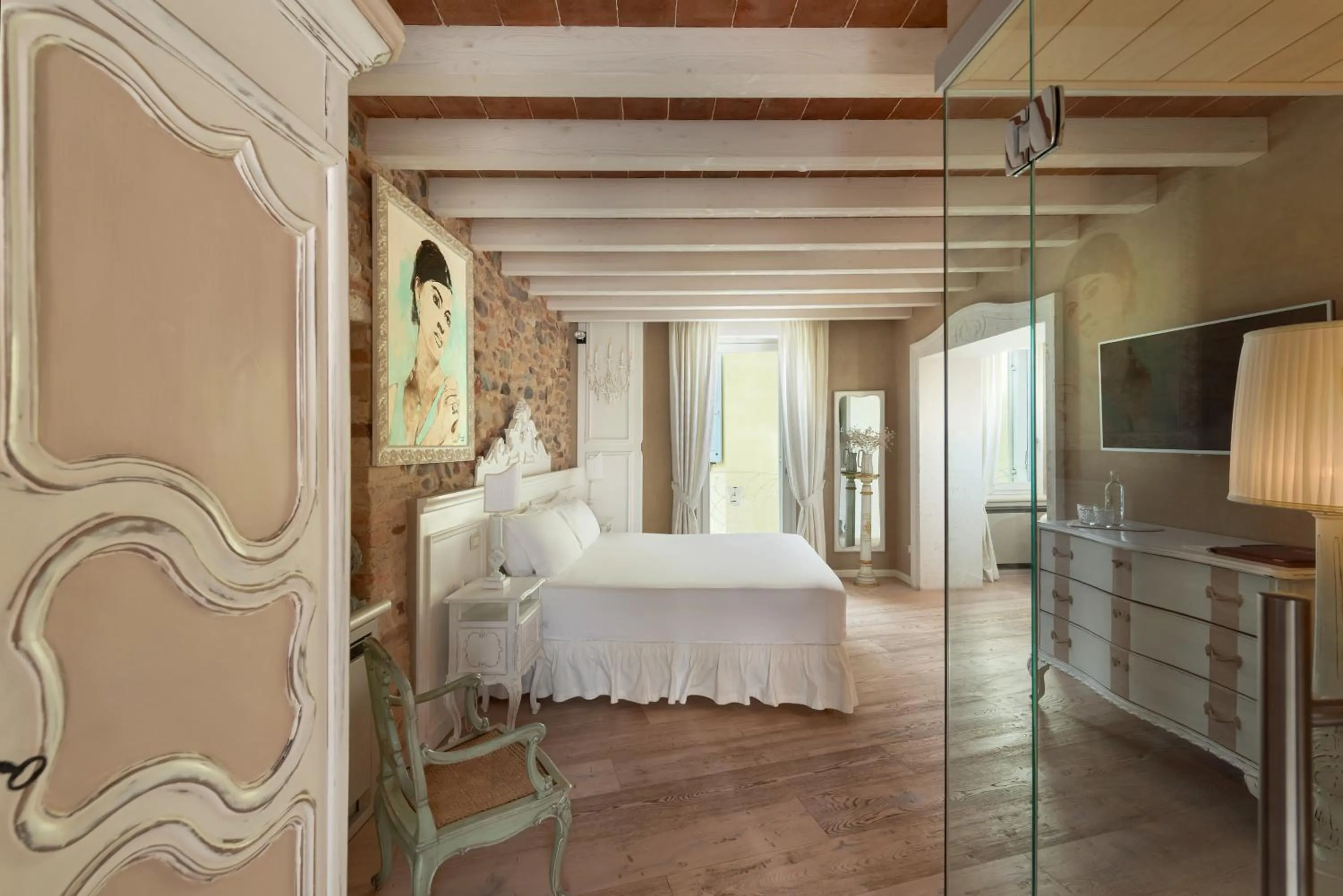 Bed in Regia Rosetta - Royal Rooms Borghetto