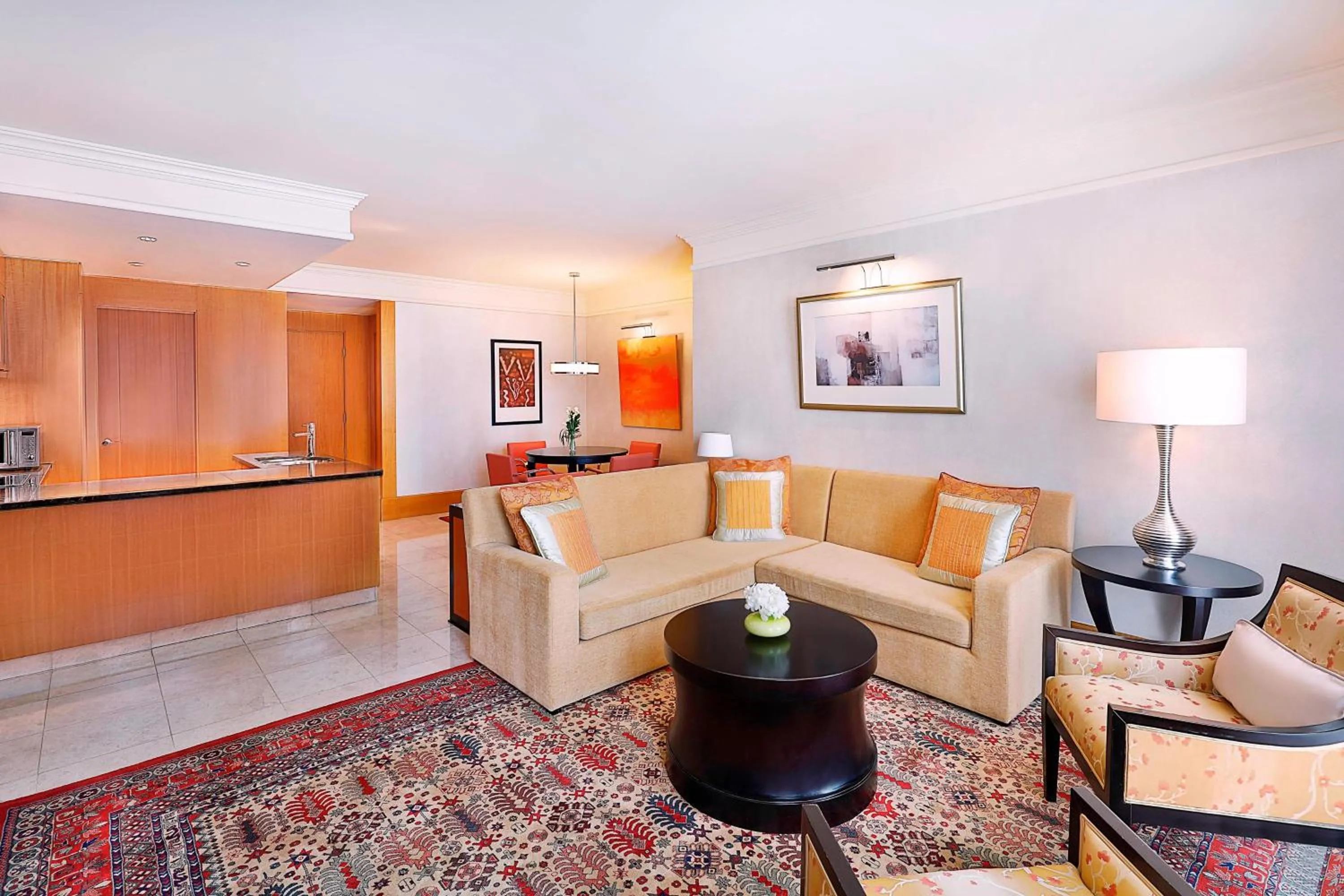 Living room in The Ritz-Carlton Executive Residences