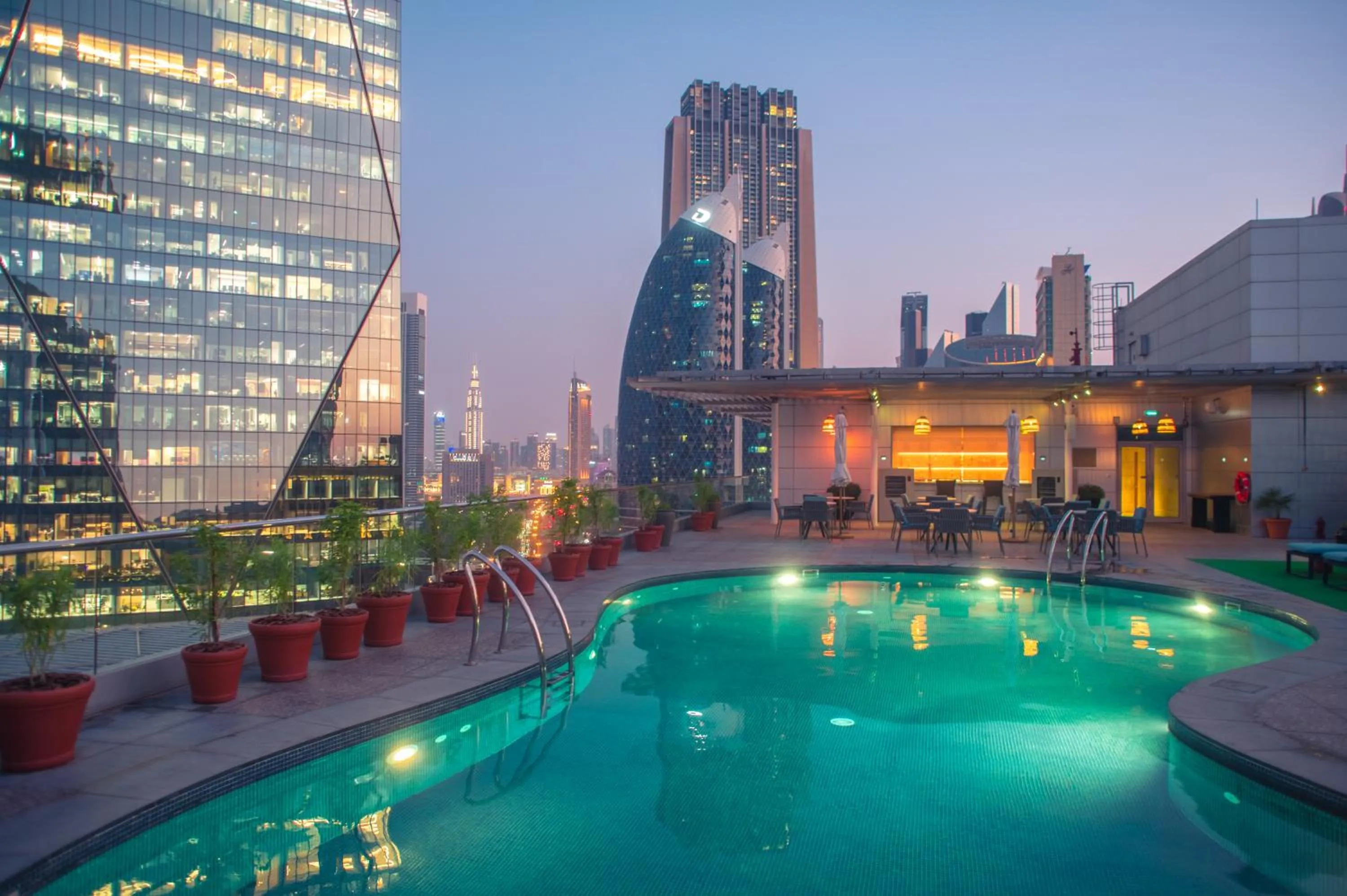 Swimming pool in The Ritz-Carlton Executive Residences