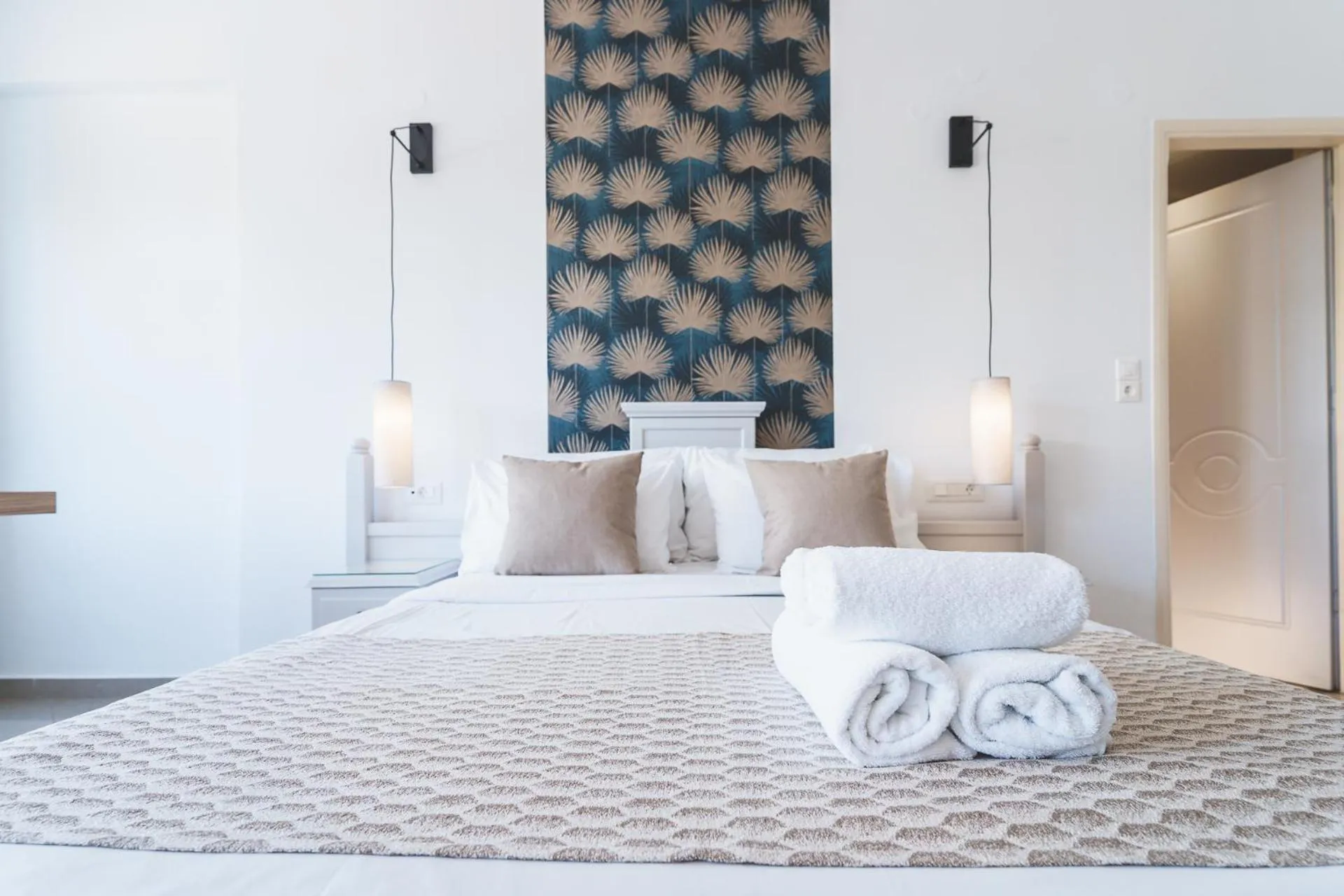 Bed in Zeus Village Resort - Adults Only