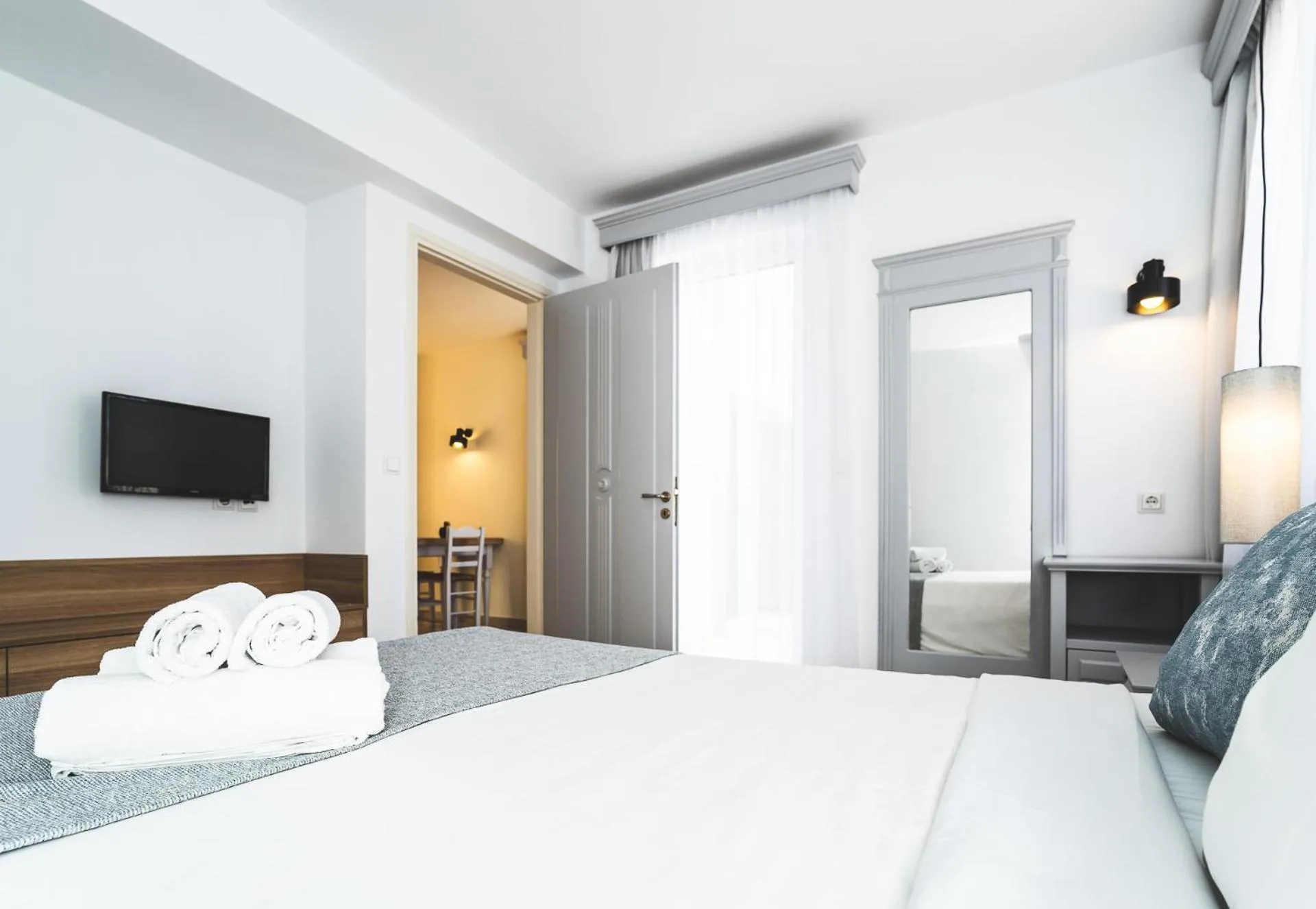 Bed in Zeus Village Resort - Adults Only