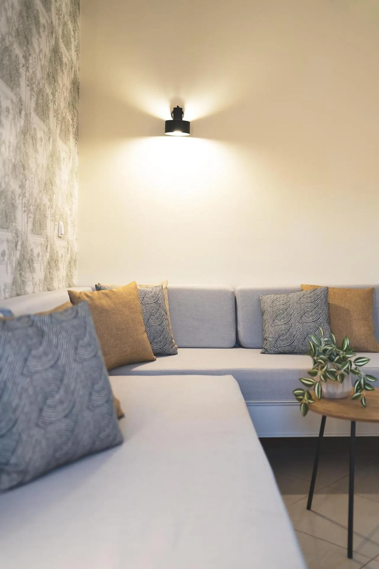 Living room, Bed in Zeus Village Resort - Adults Only