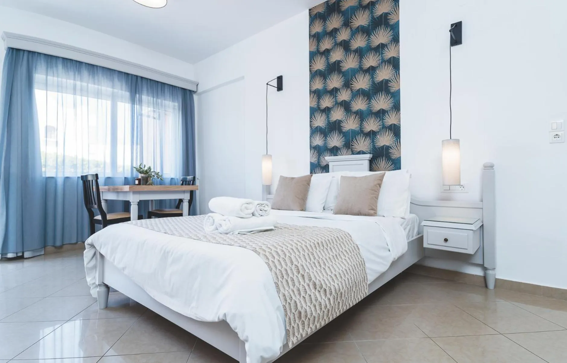 Bed in Zeus Village Resort - Adults Only