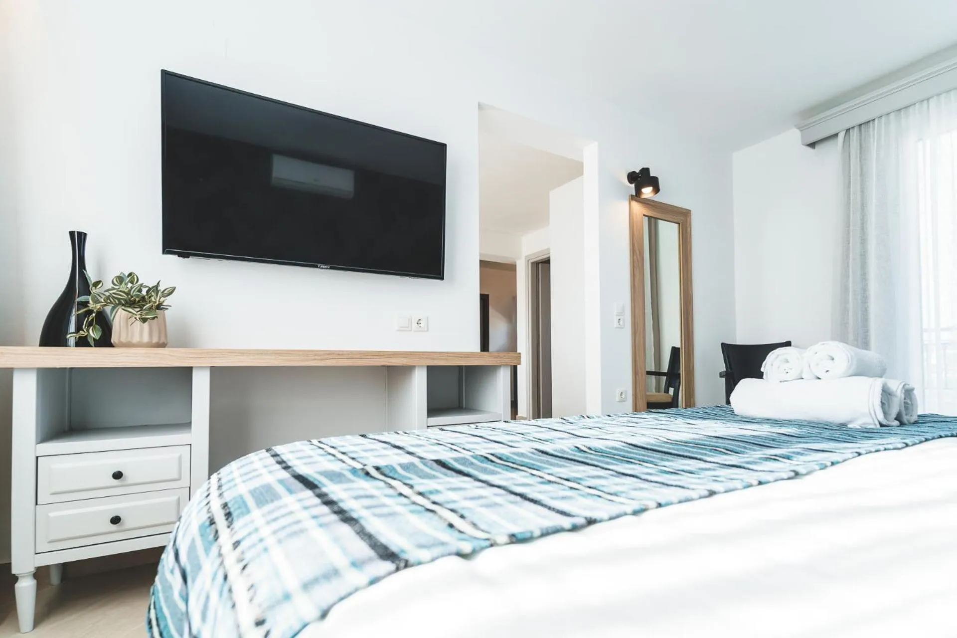 Bed in Zeus Village Resort - Adults Only