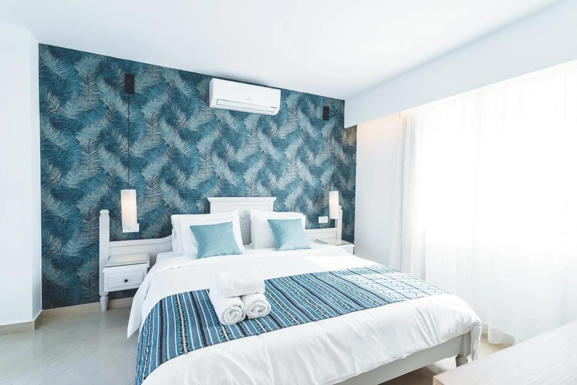 Bed in Zeus Village Resort - Adults Only