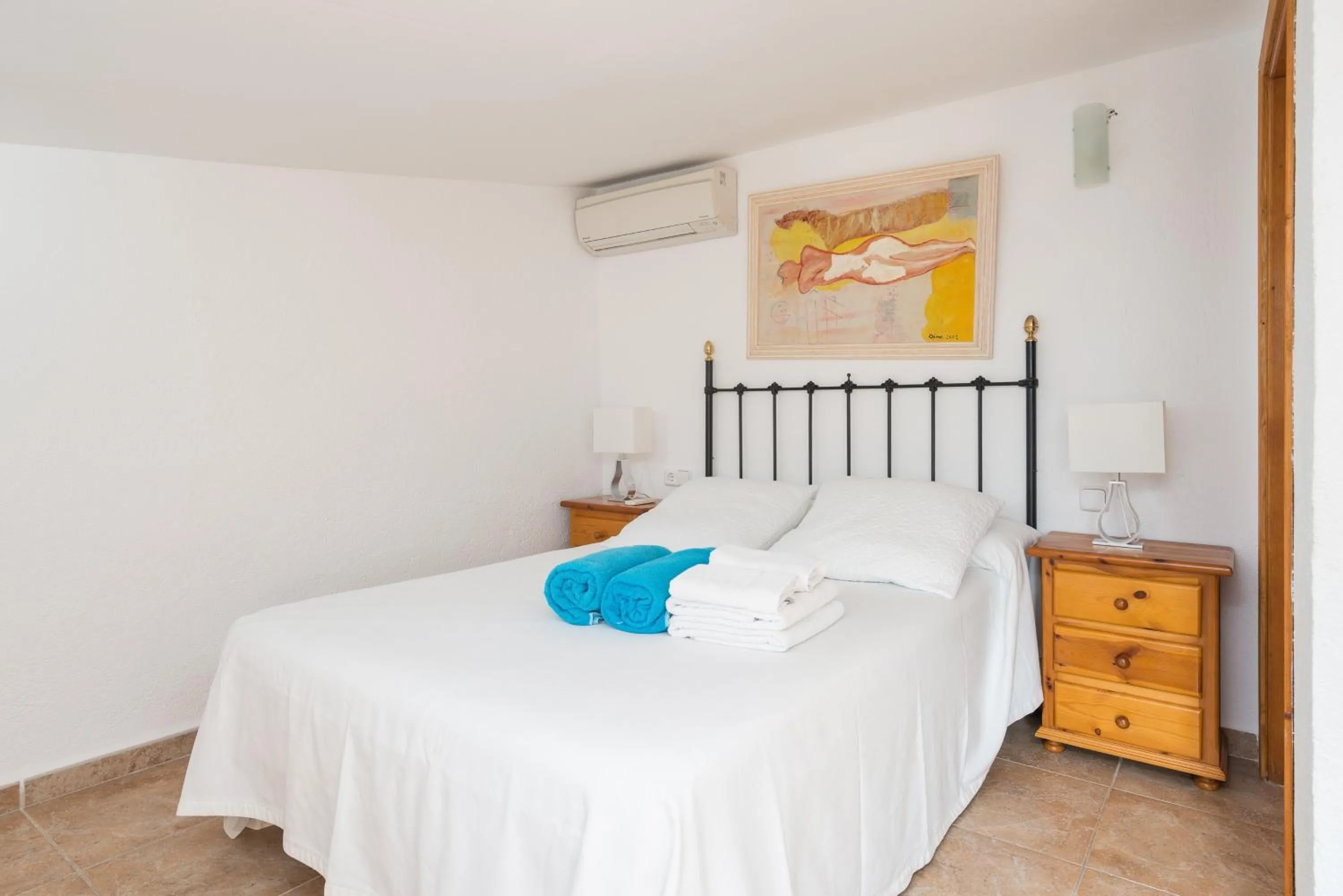 Living room, Bed in Finca Coster