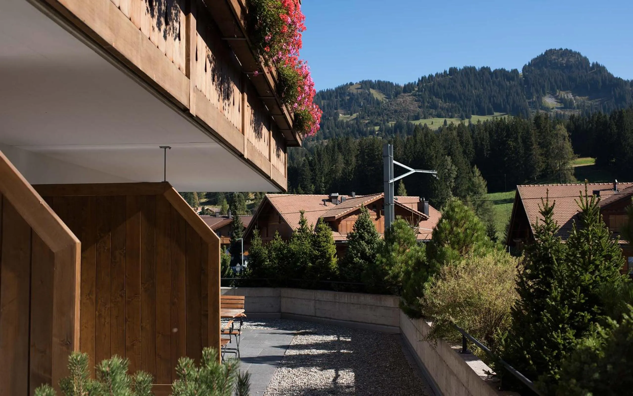 Balcony/Terrace in Hotel des Alpes Superieur