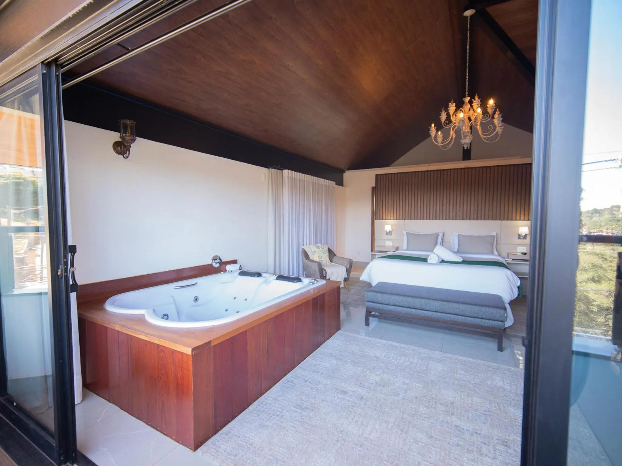 Bed in Pousada Suiça Mineira Centro