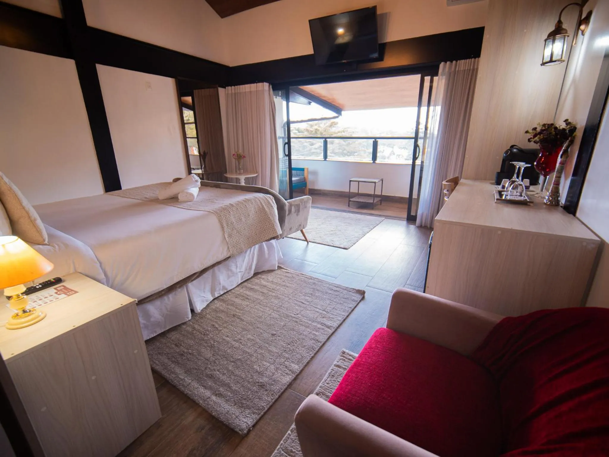 Bed in Pousada Suiça Mineira Centro