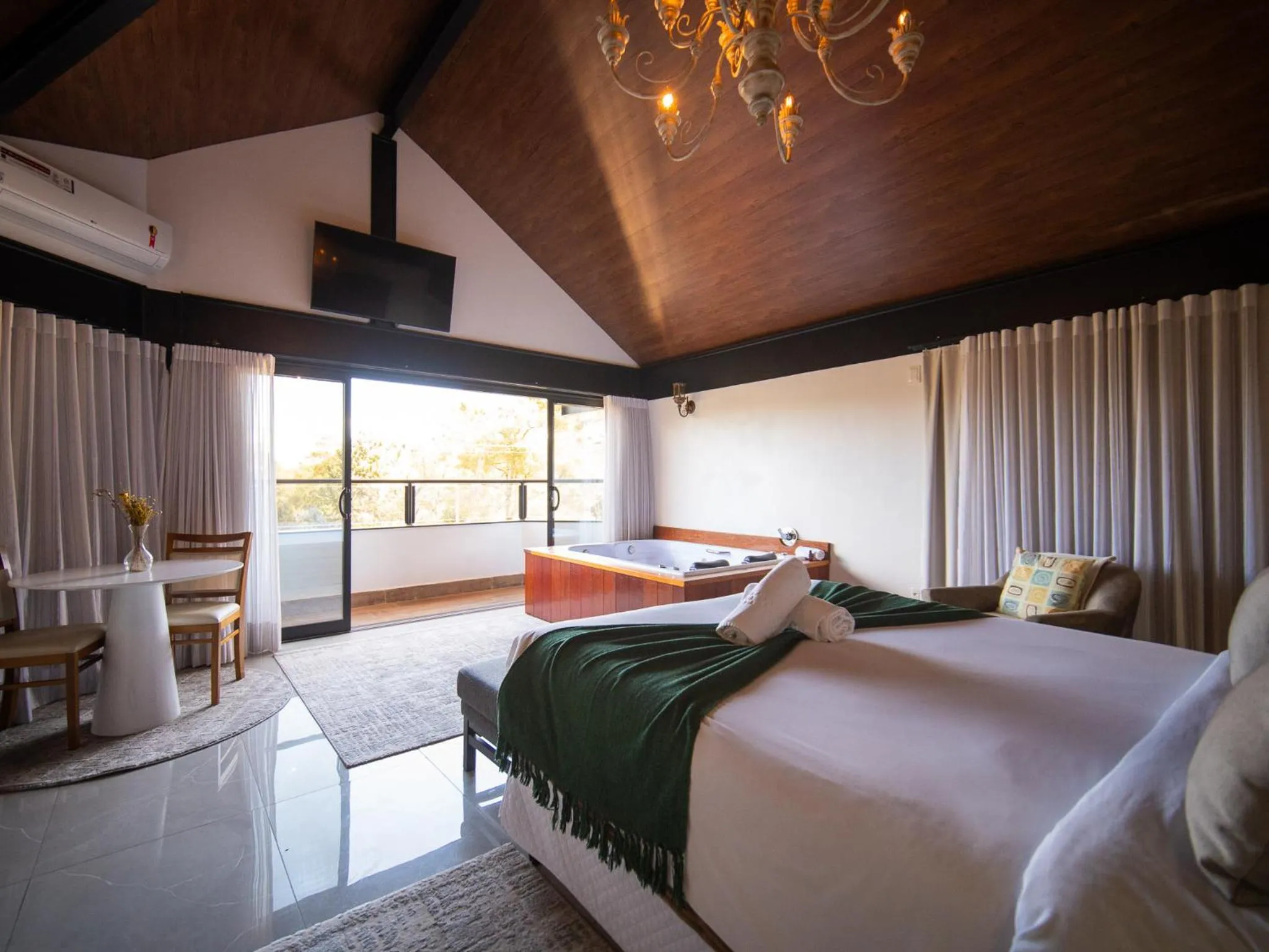 Bed in Pousada Suiça Mineira Centro