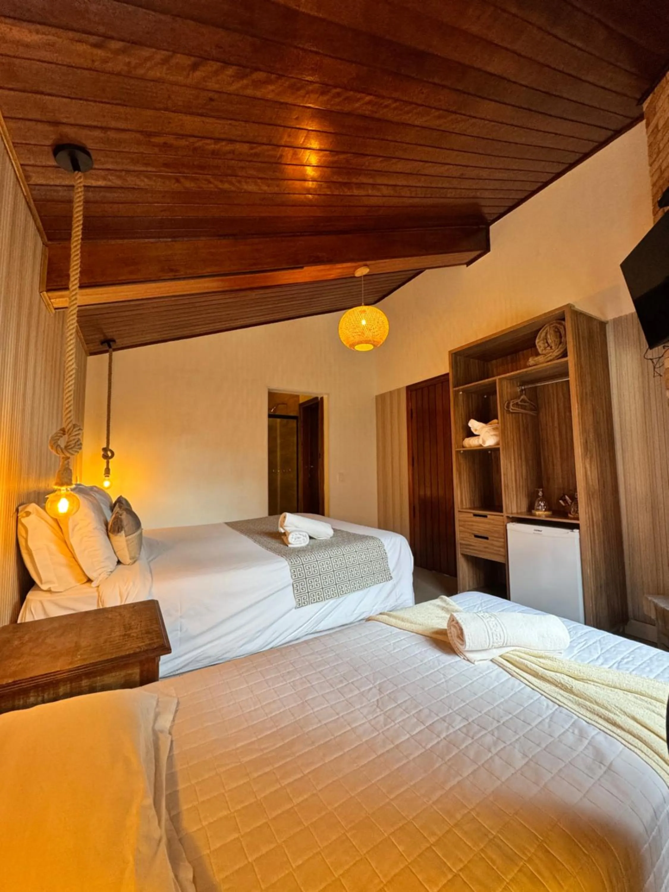 Bed in Pousada Suiça Mineira Centro