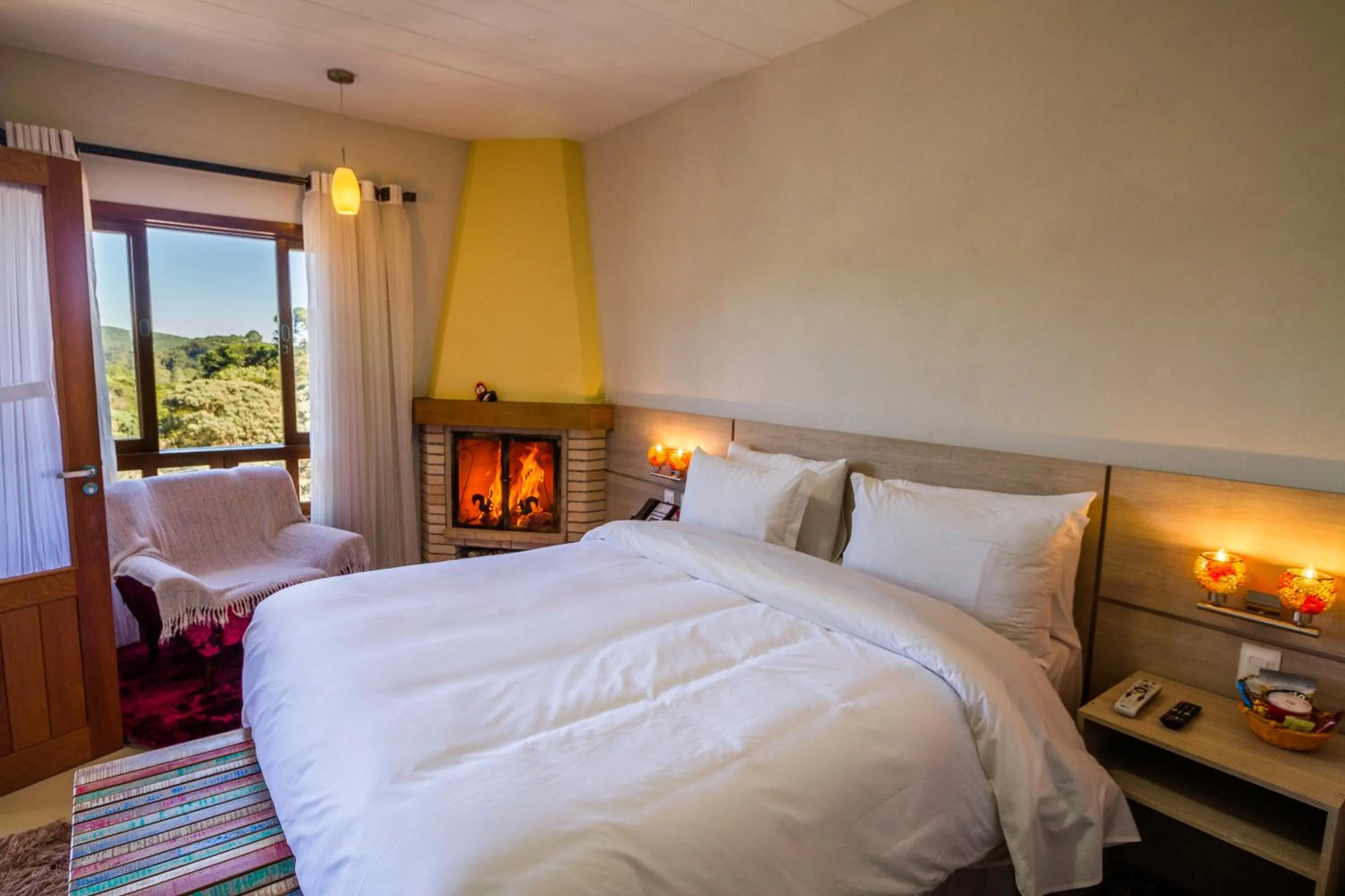 Bed in Pousada Suiça Mineira Centro