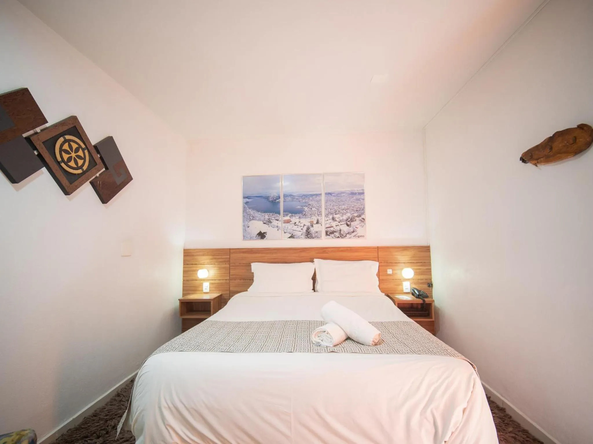 Bed in Pousada Suiça Mineira Centro