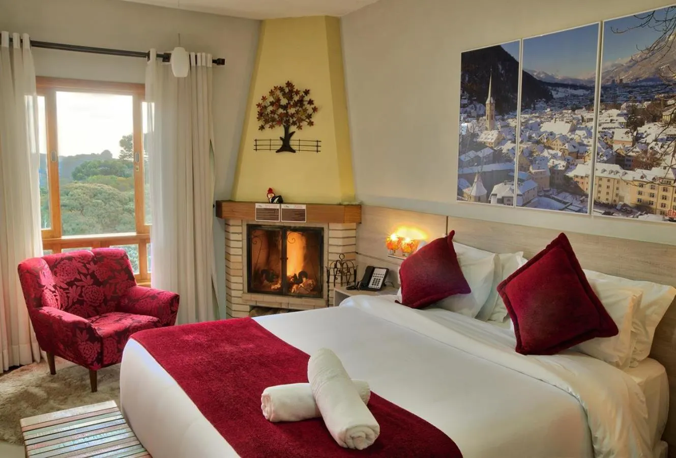 Bed in Pousada Suiça Mineira Centro