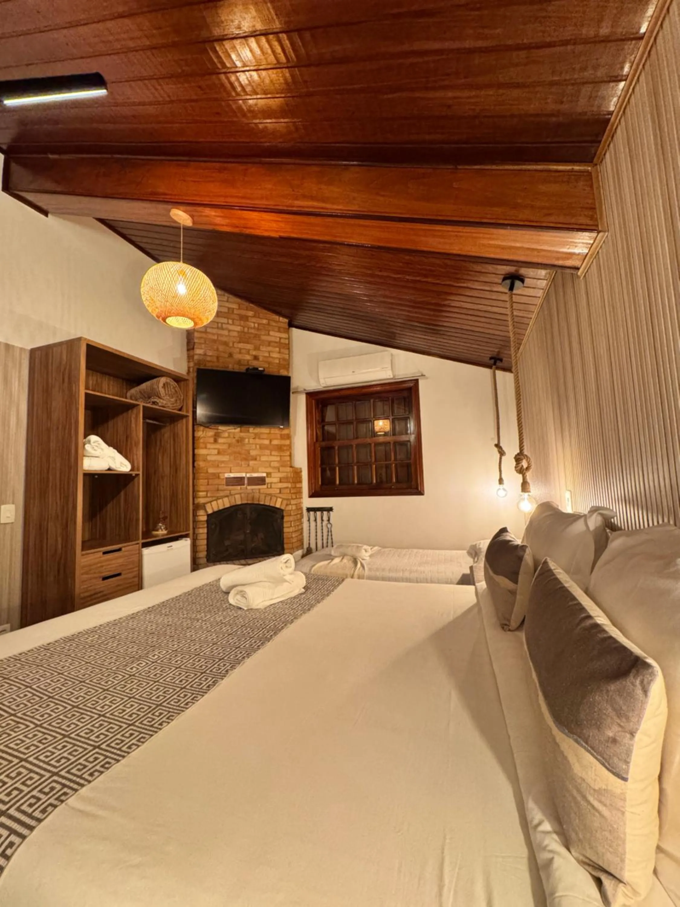 Bed in Pousada Suiça Mineira Centro