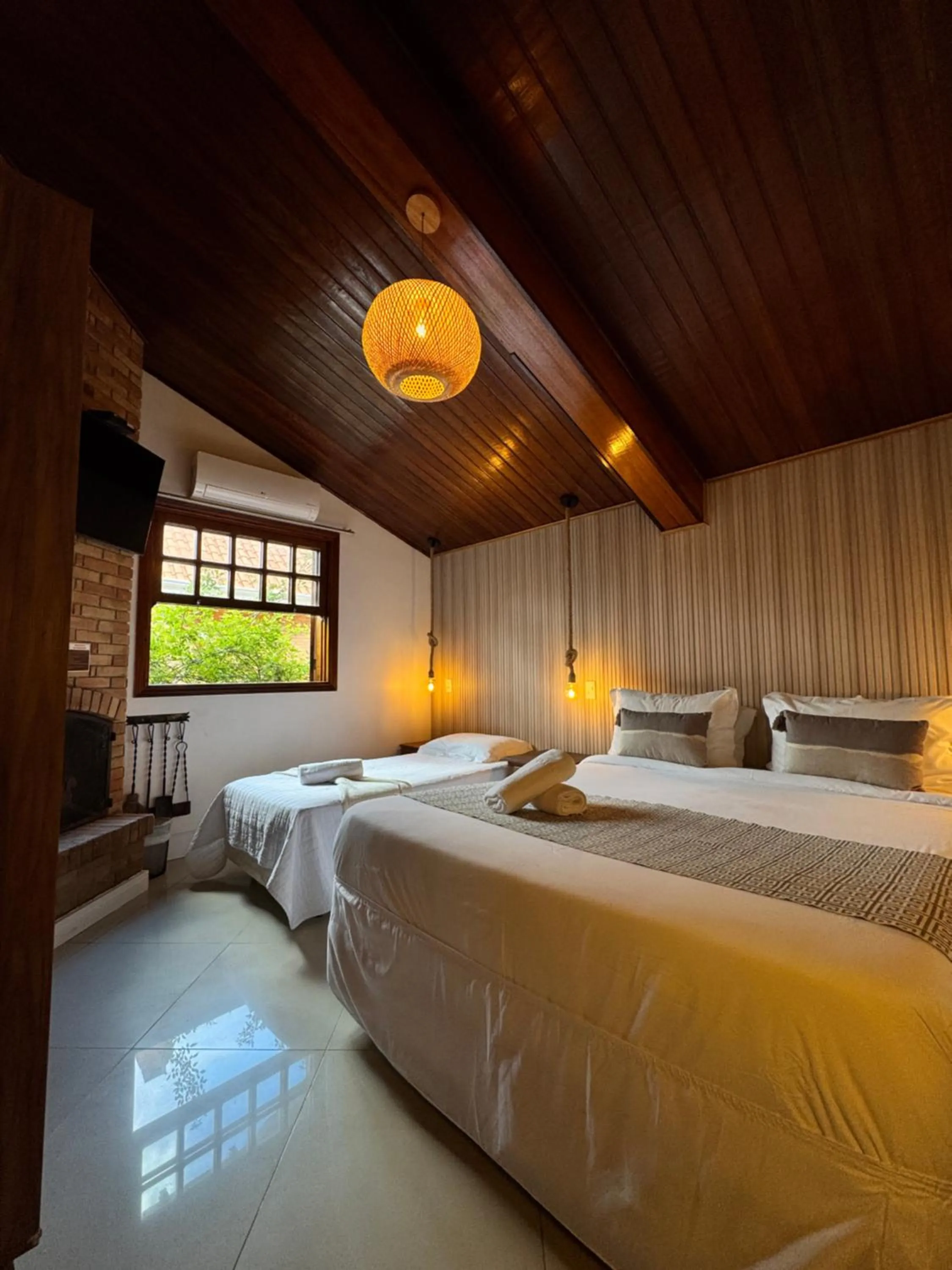 Bed in Pousada Suiça Mineira Centro