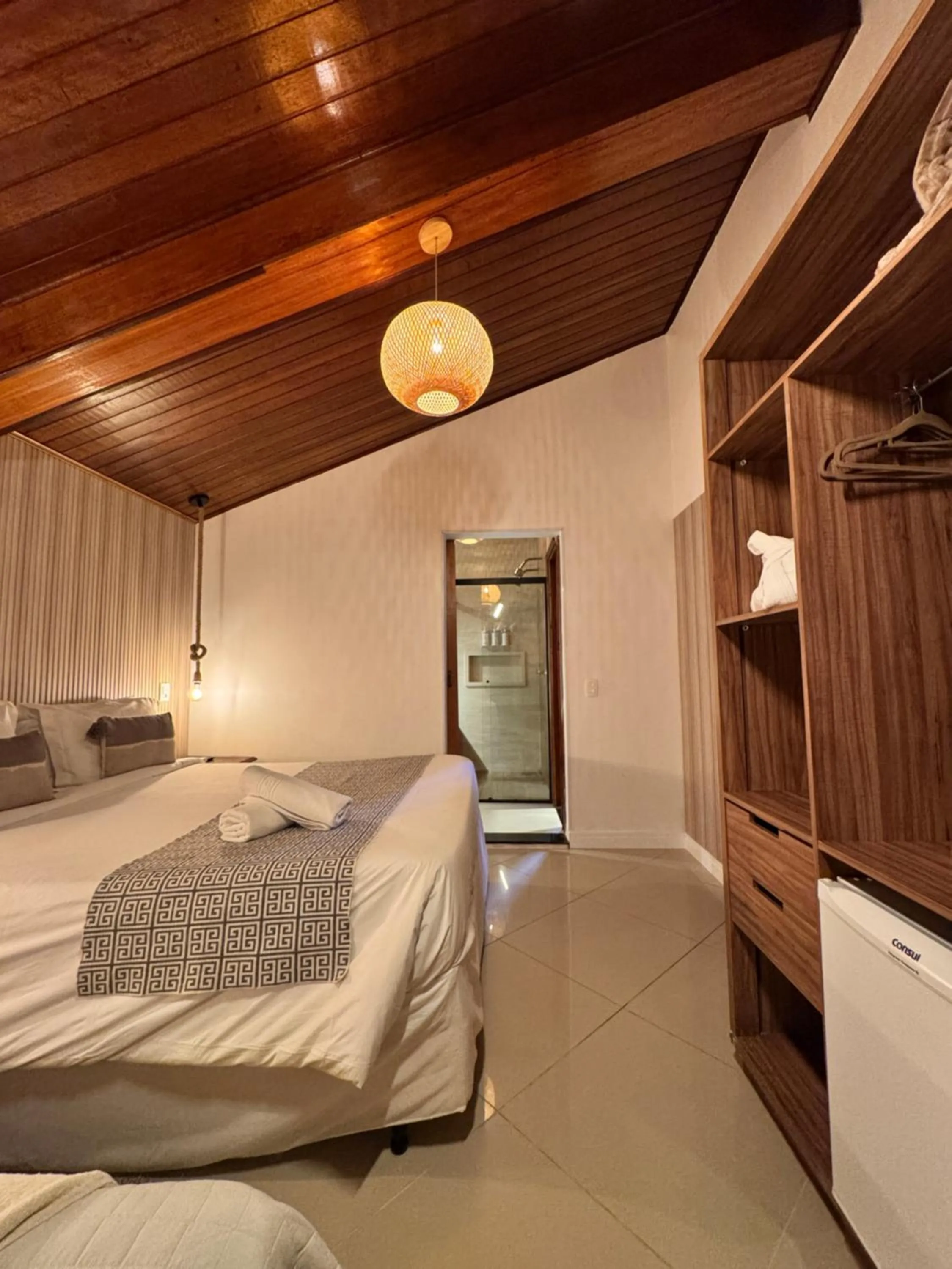 Bed in Pousada Suiça Mineira Centro