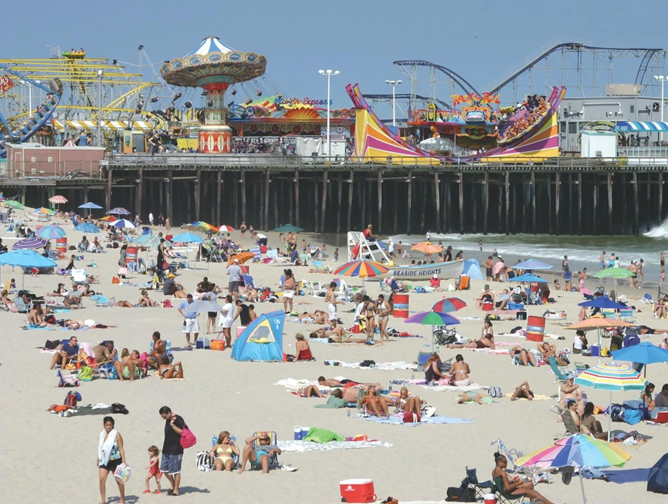 Beach in Franklin Terrace Motel