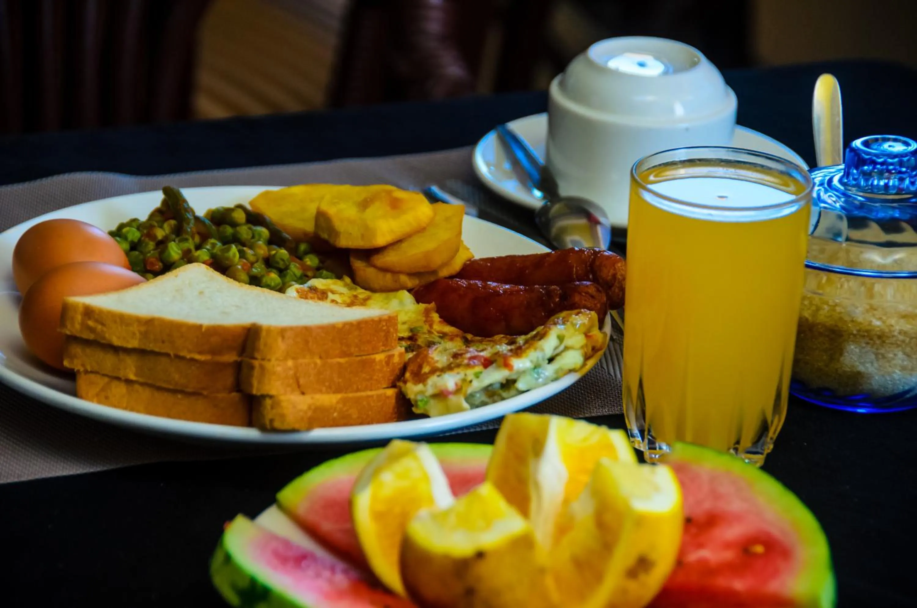 Buffet breakfast in Sheratton Regency Hotel