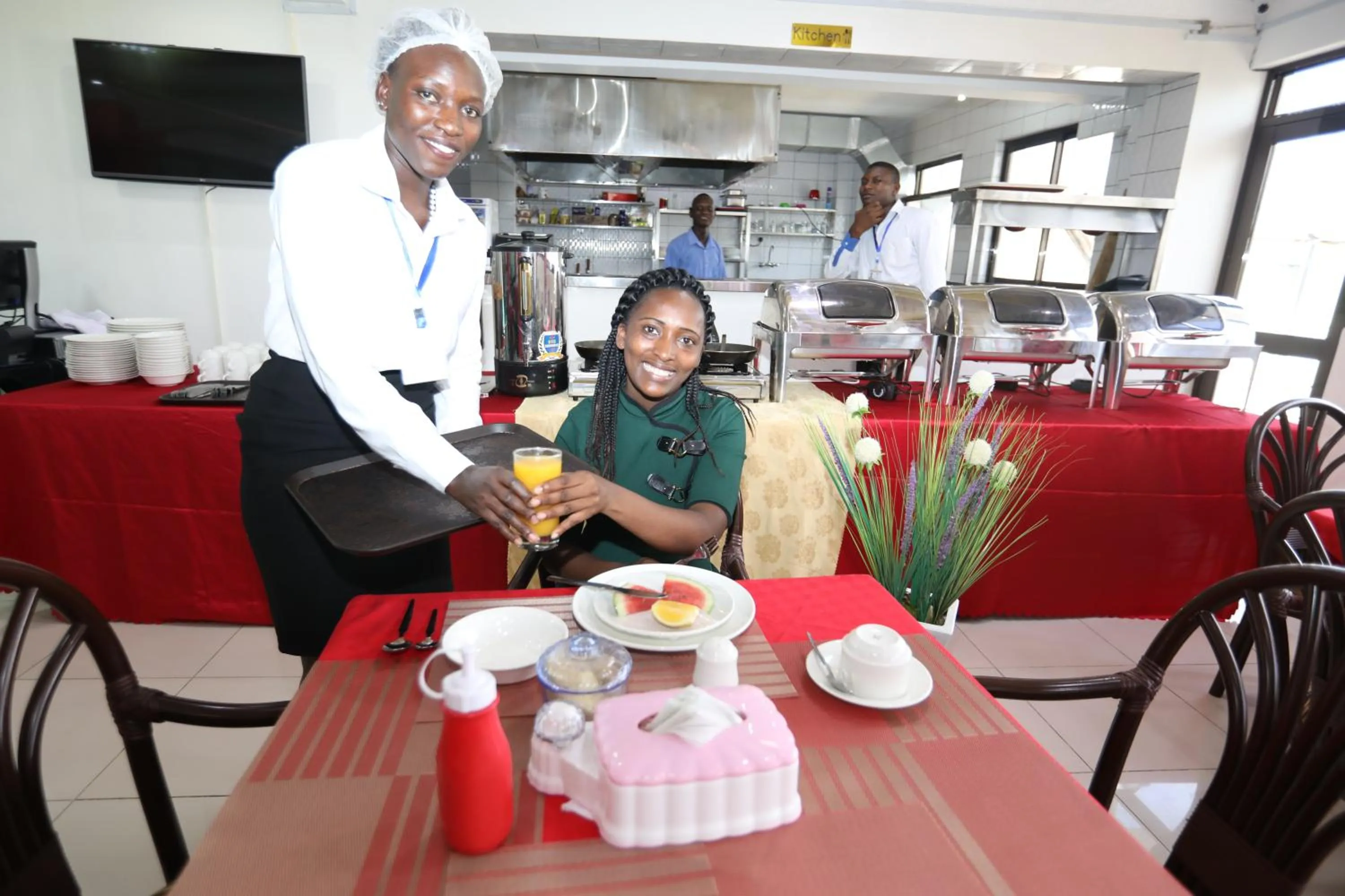 Kitchen or kitchenette in Sheratton Regency Hotel