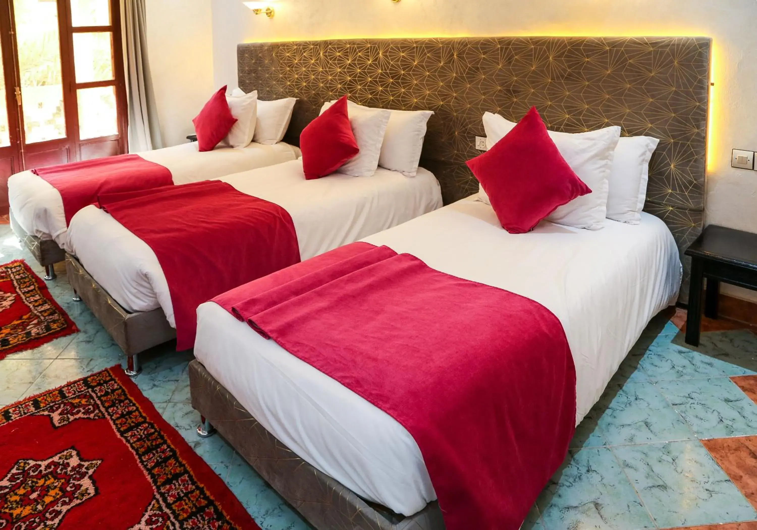 Bed in Erfoud Palace Bed in Erfoud Palace