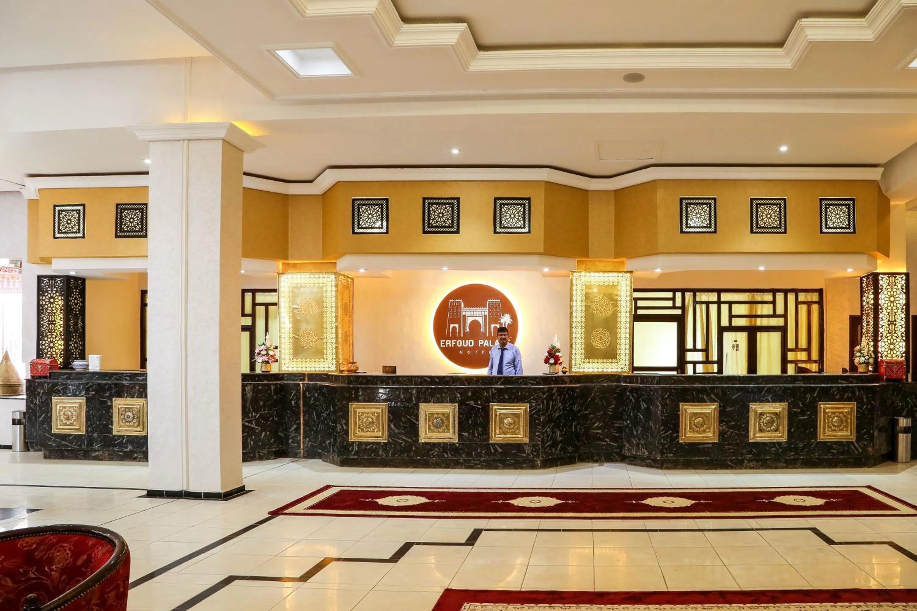Lobby or reception in Erfoud Palace