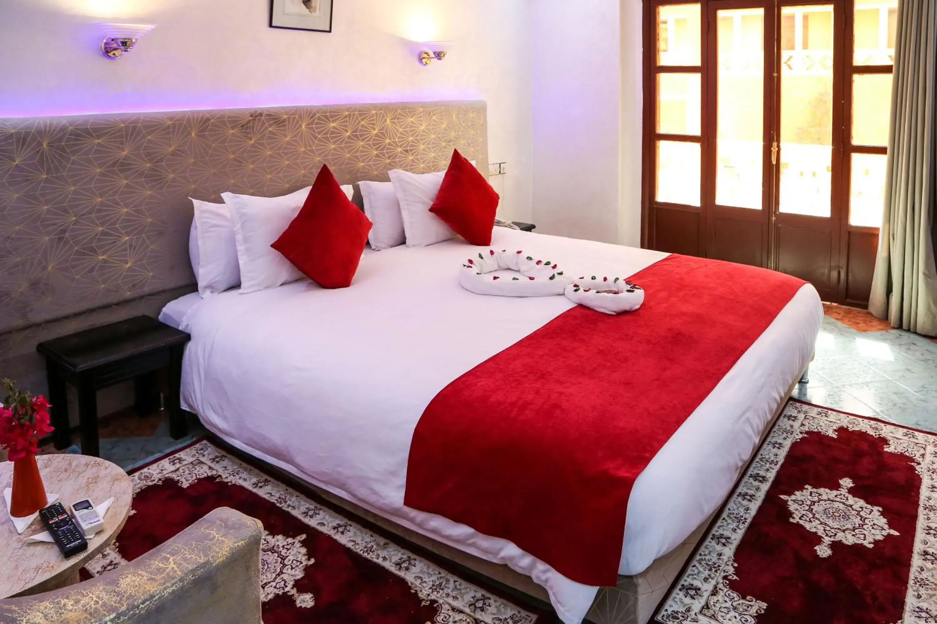 Bed in Erfoud Palace Bed in Erfoud Palace