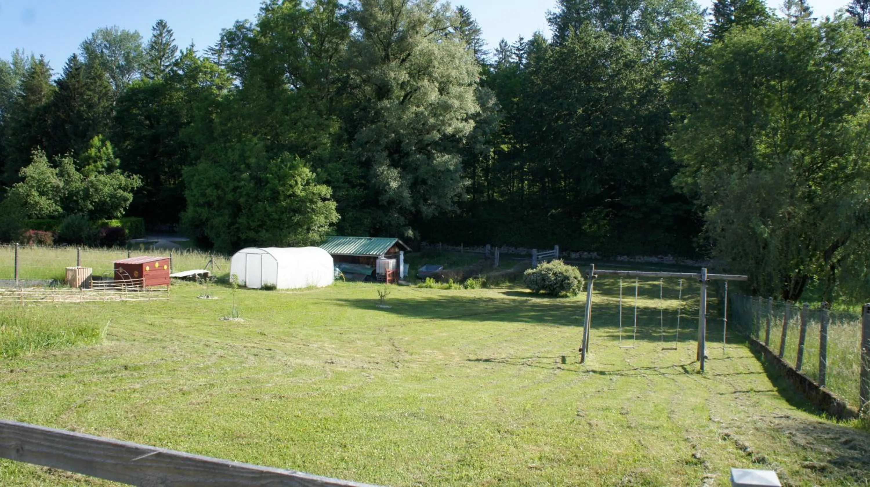 Children play ground in La grande marmite du lac de Vouglans