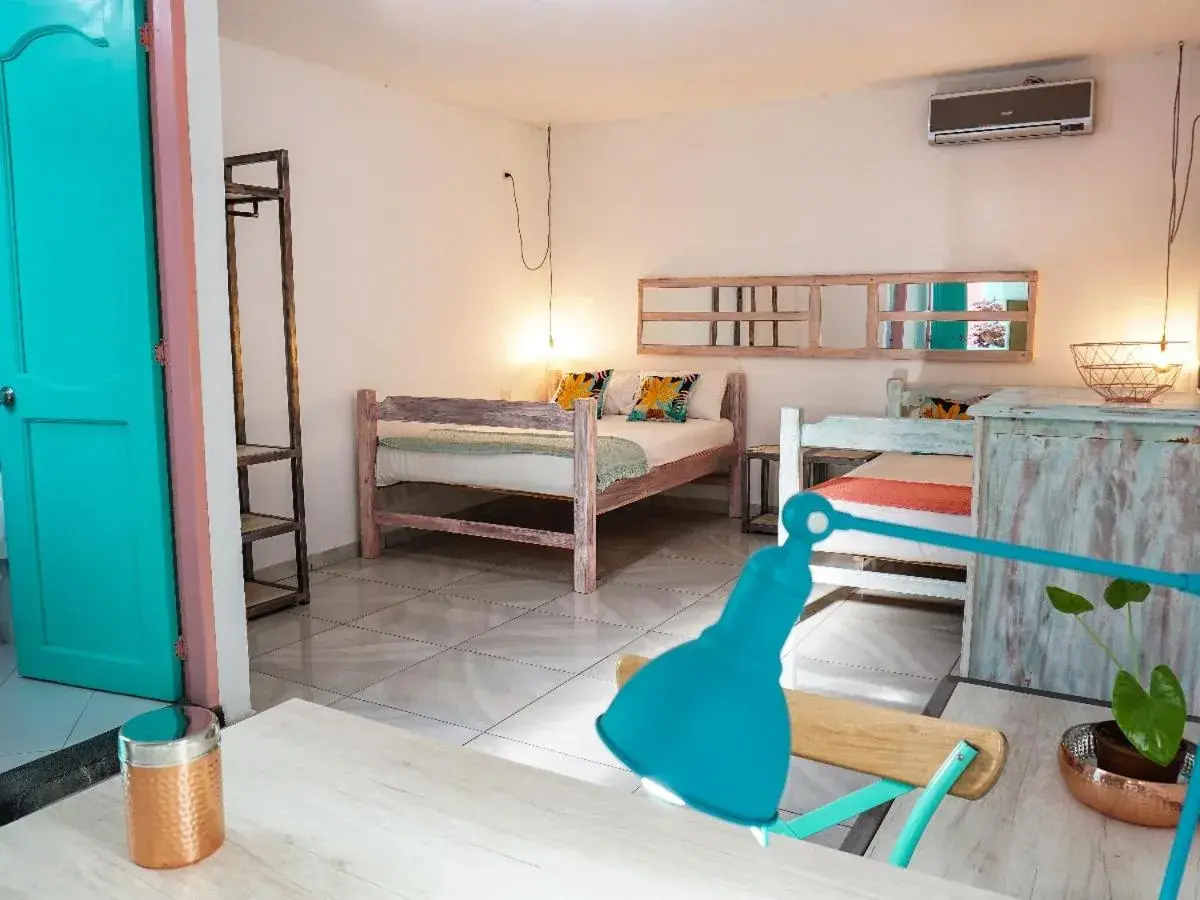 Superior Double Room with Two Double Beds in La Brisa Loca Hostel Superior Double Room with Two Double Beds in La Brisa Loca Hostel