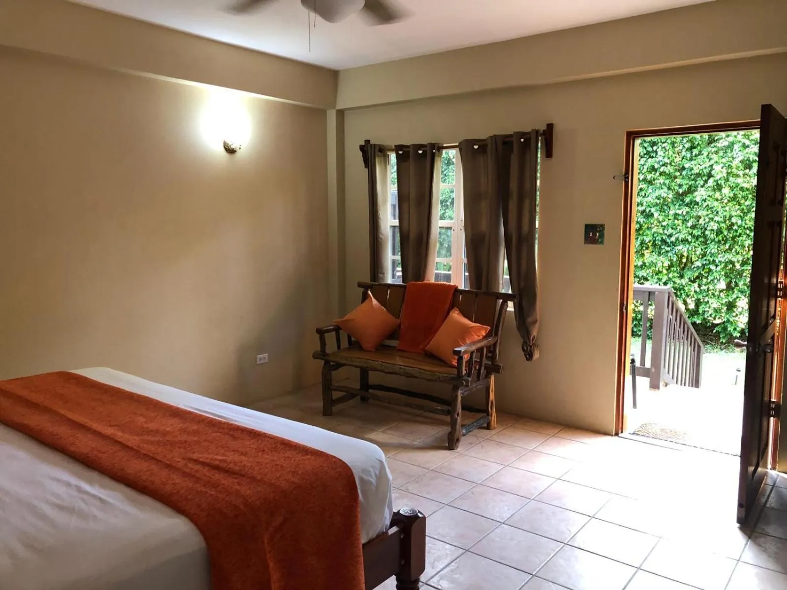 Seating area, Bed in Black Orchid Resort