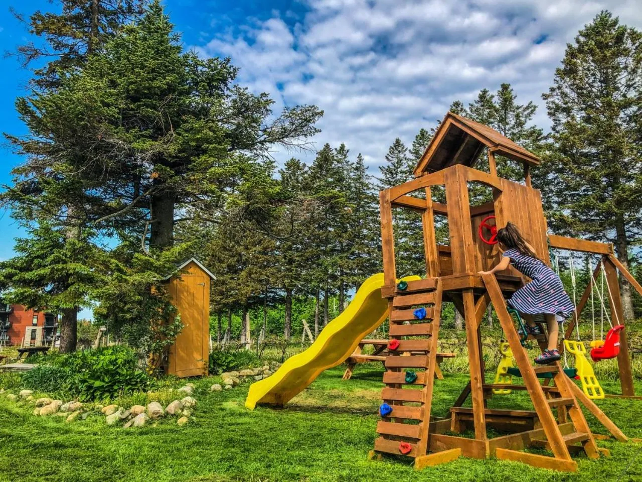 Children play ground in La cache à Maxime