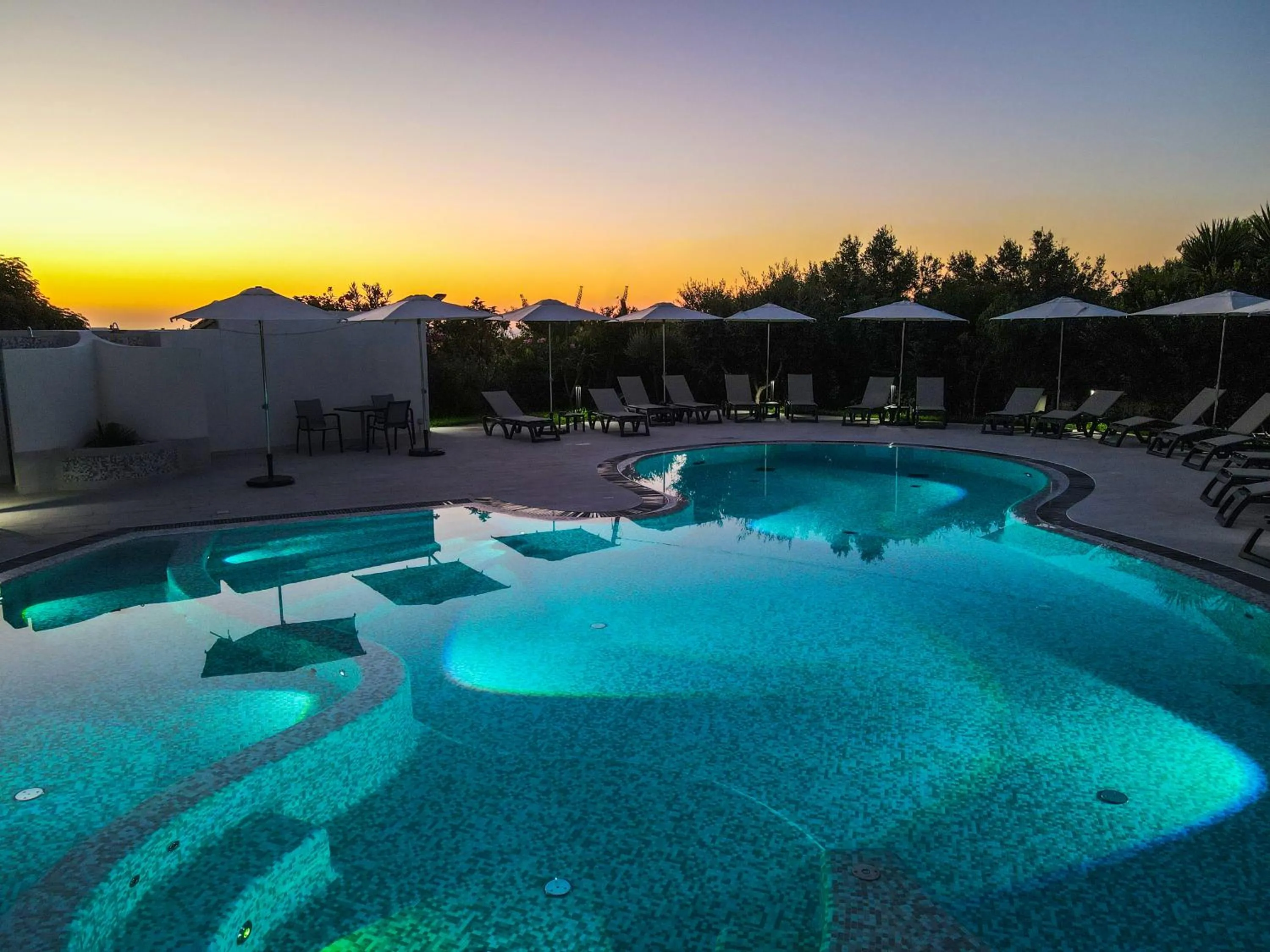 Swimming pool in Europa rooms and restaurant