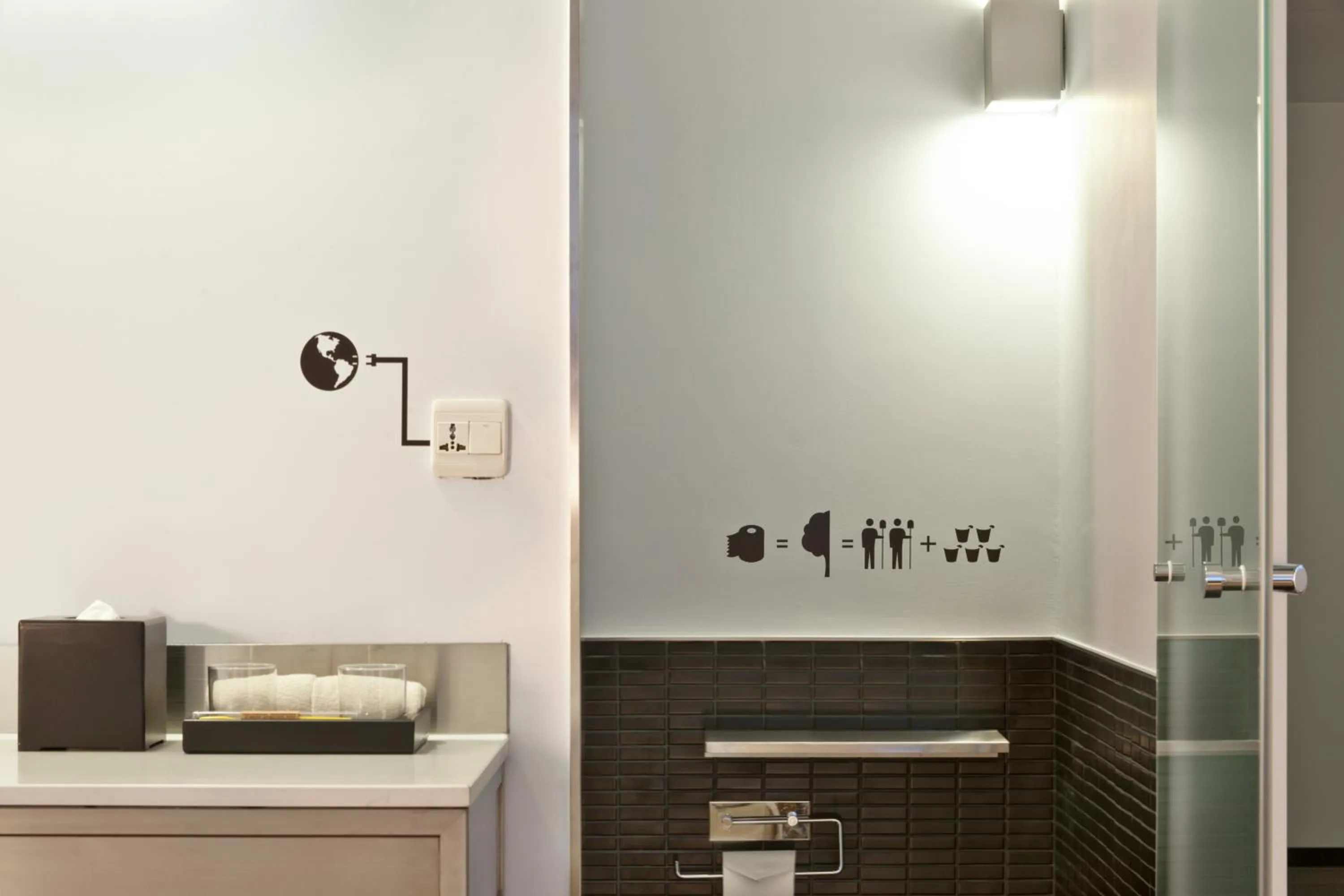 Bathroom in amba Taipei Ximending