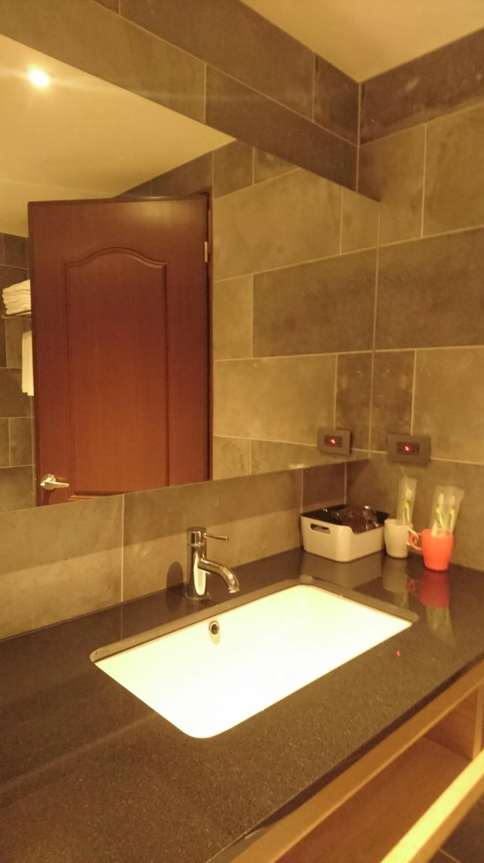 Bathroom in Travel Port Motel