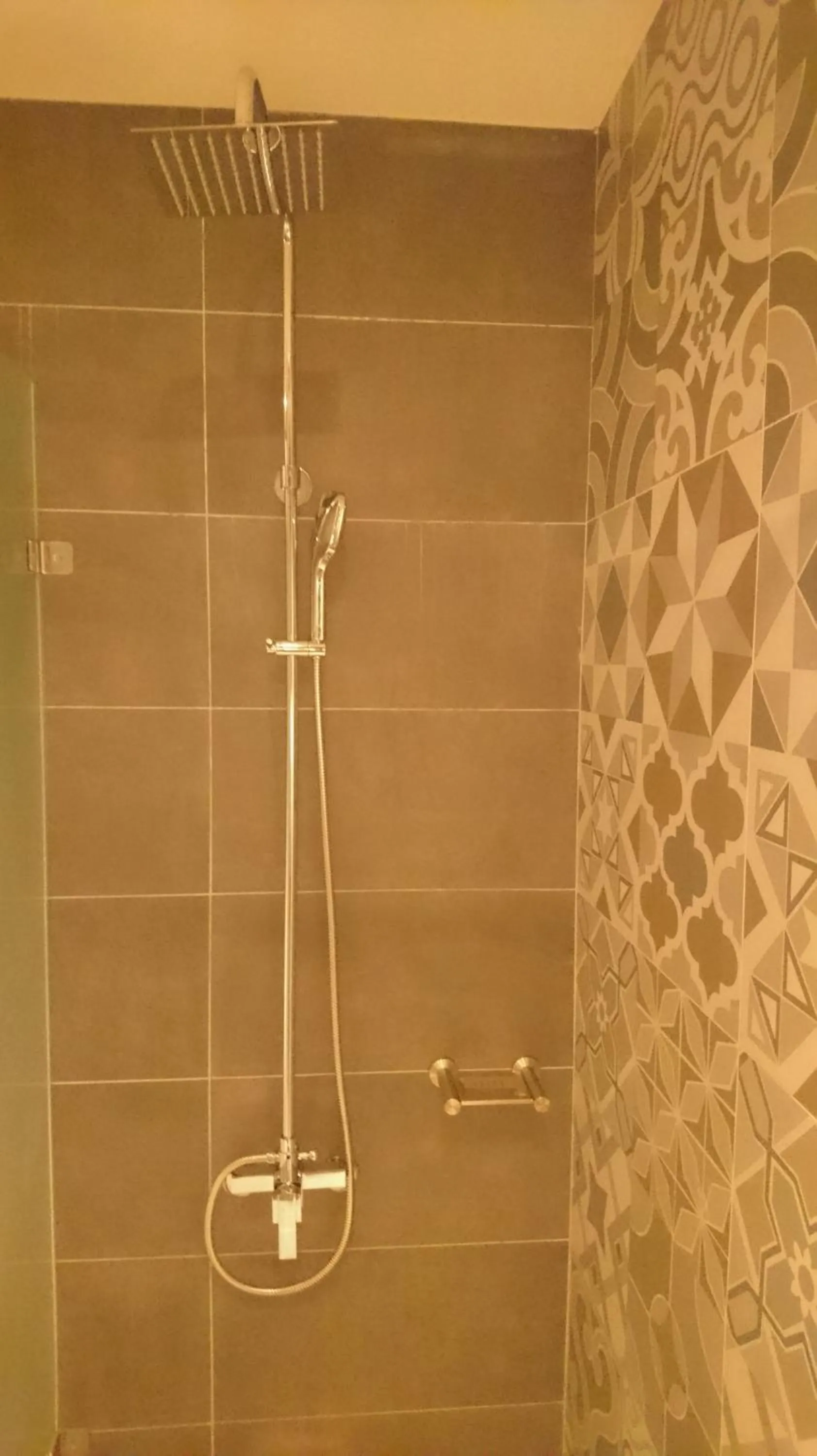 Shower in Travel Port Motel