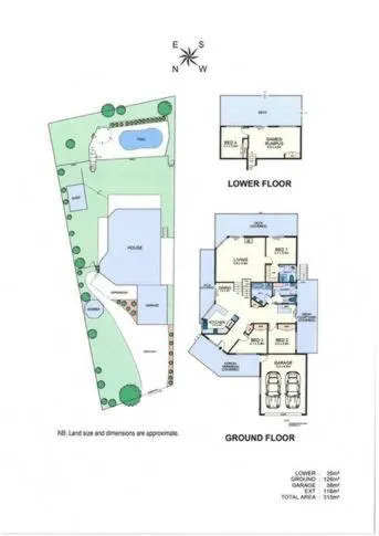 Floor plan in Peninsula Retreat