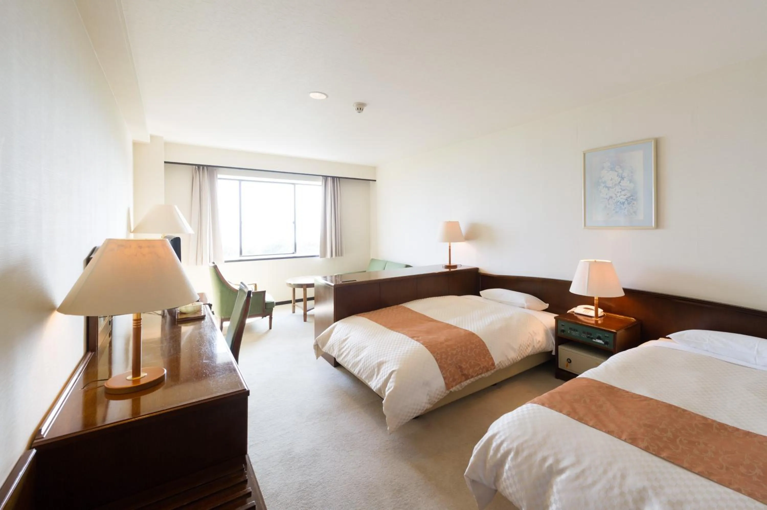 Photo of the whole room, Bed in Oarai Park Hotel