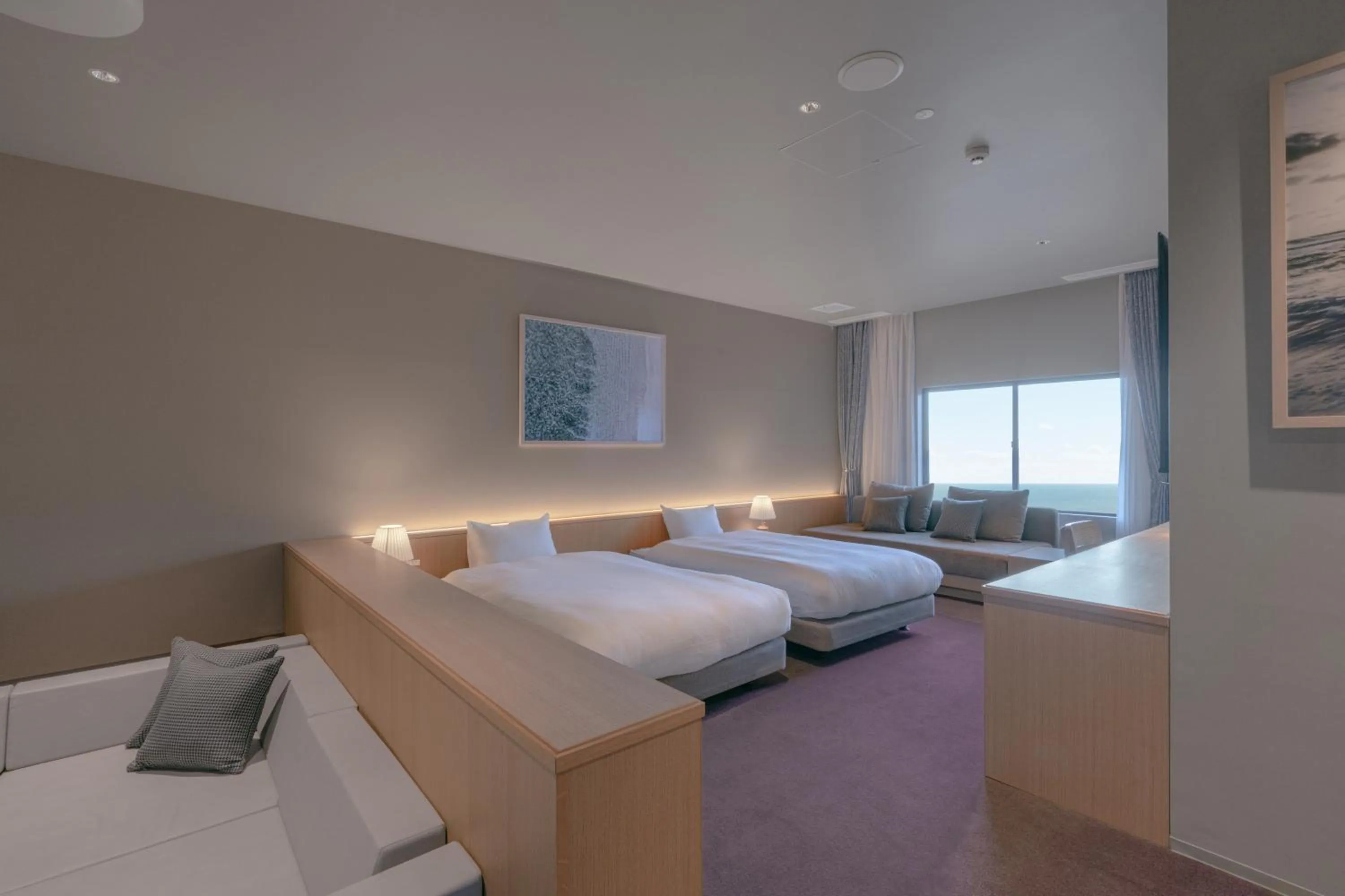 Photo of the whole room, Bed in Oarai Park Hotel