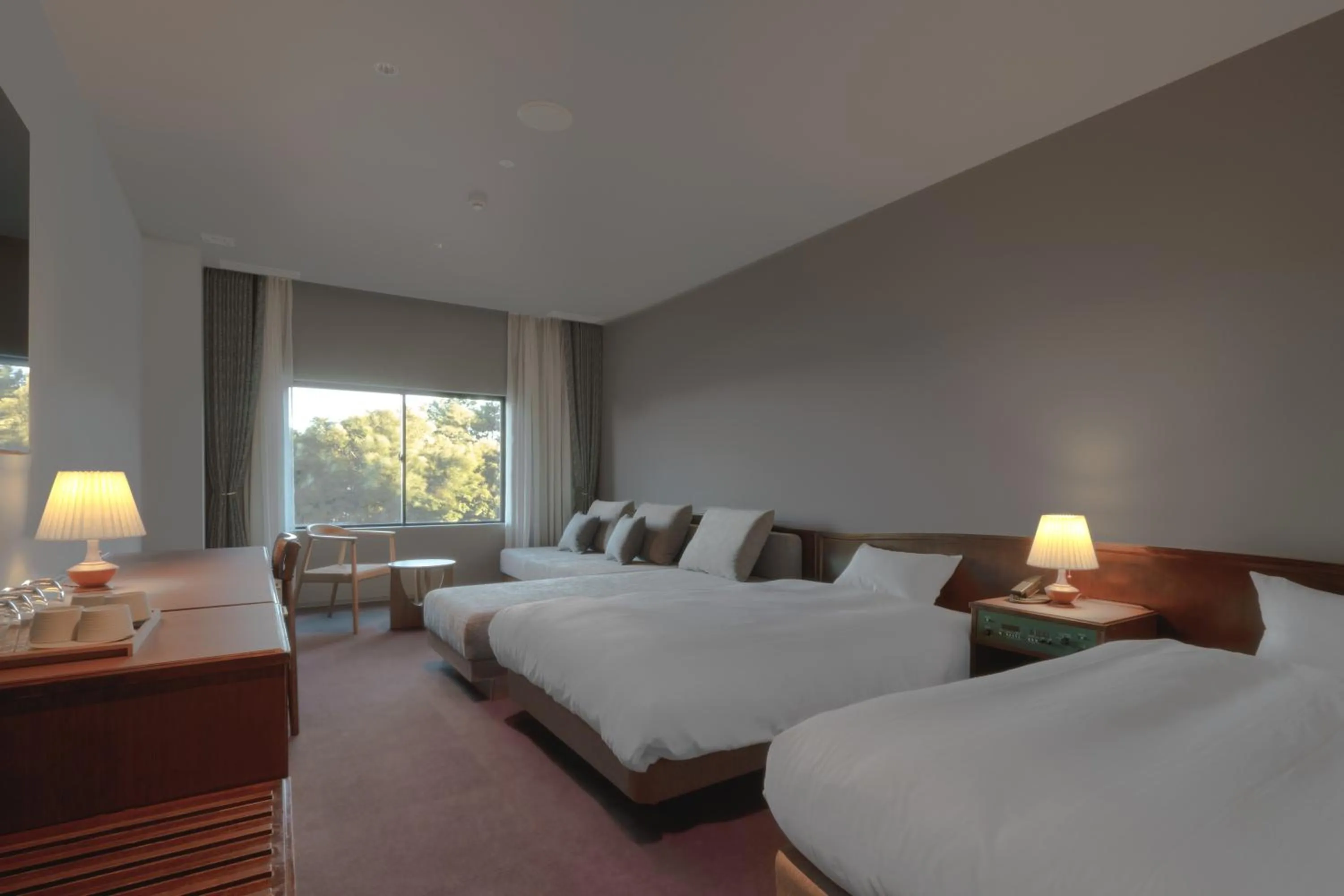 Photo of the whole room, Bed in Oarai Park Hotel