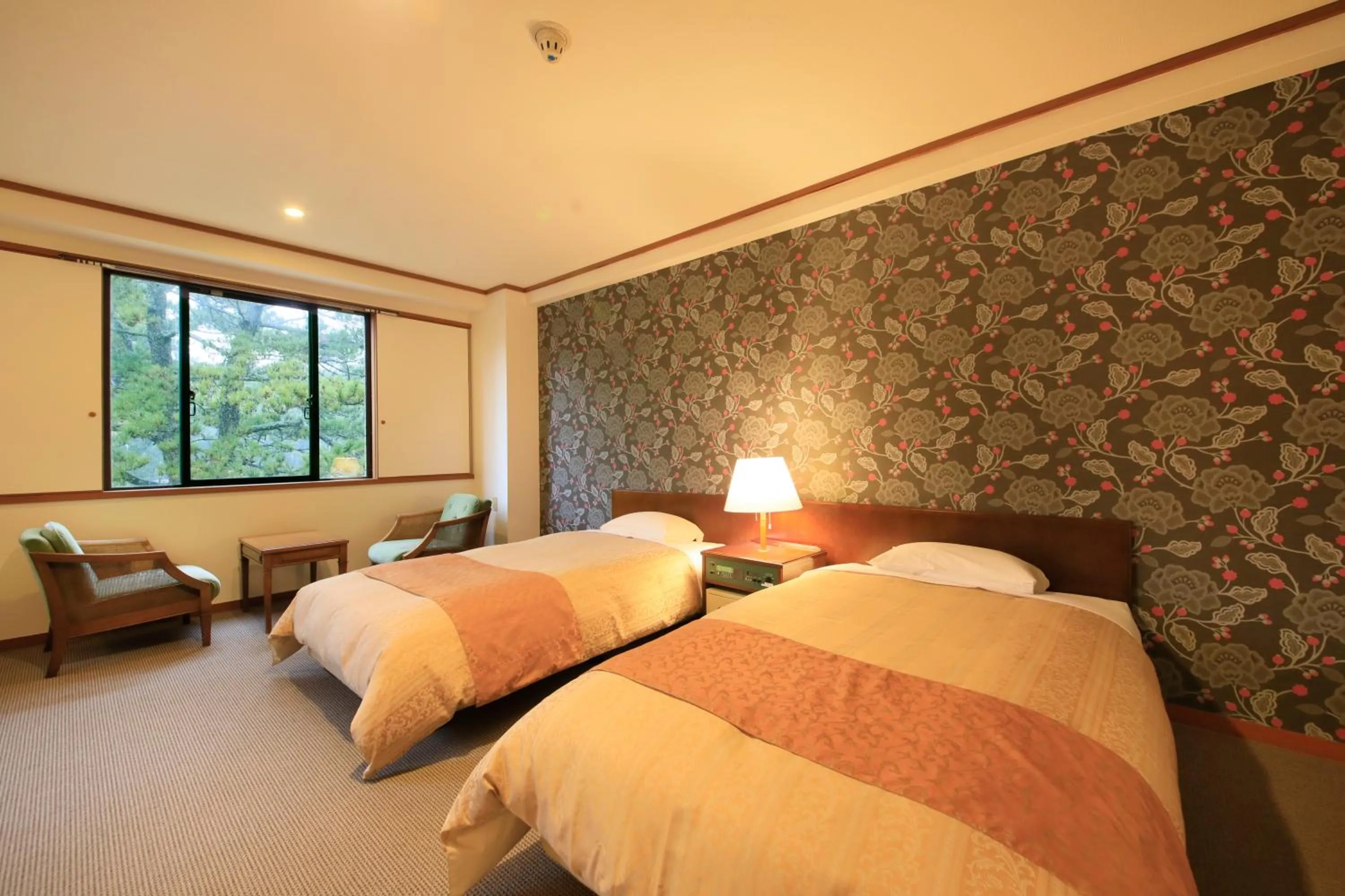 Bed in Oarai Park Hotel