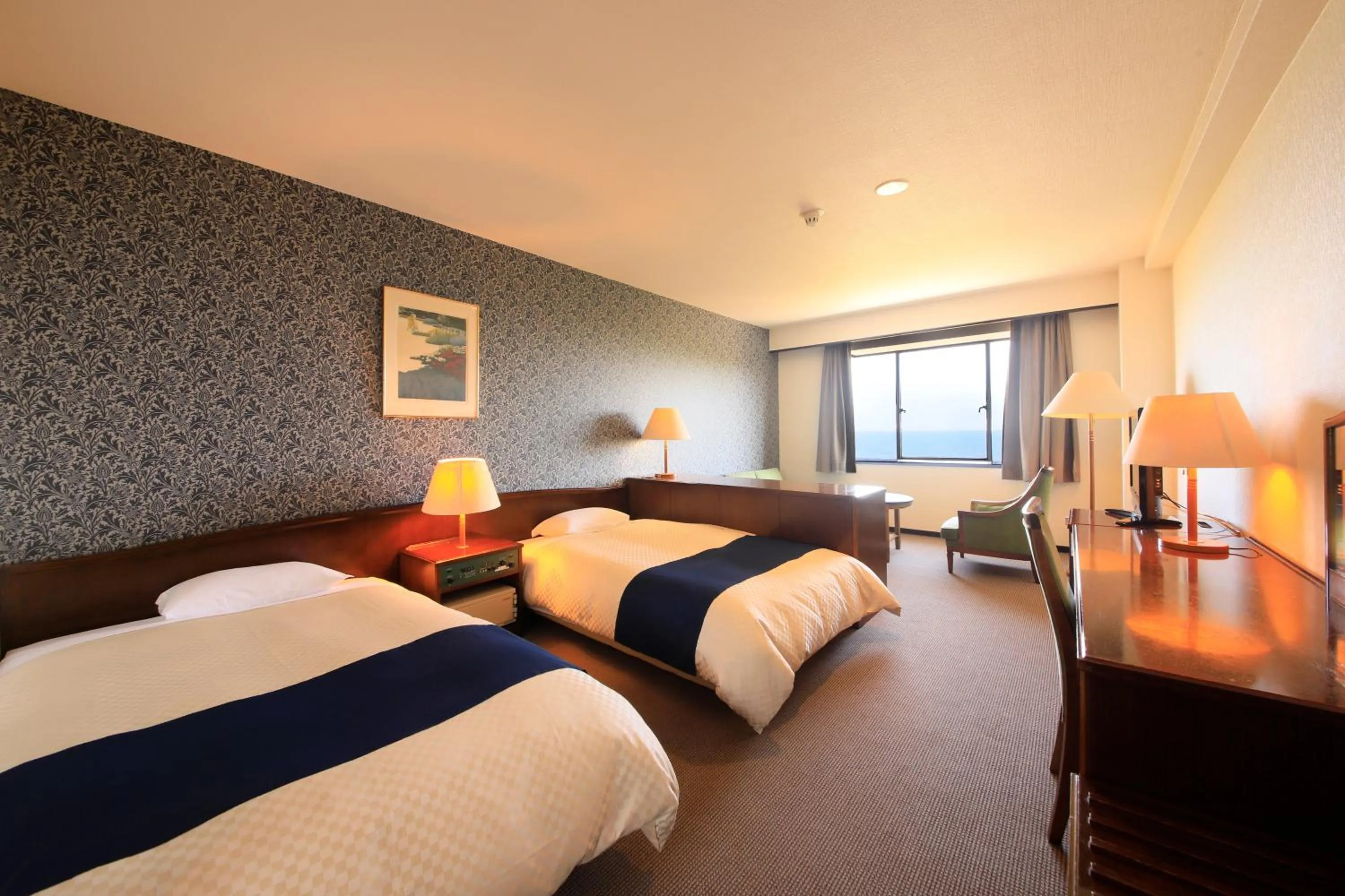 Photo of the whole room, Bed in Oarai Park Hotel