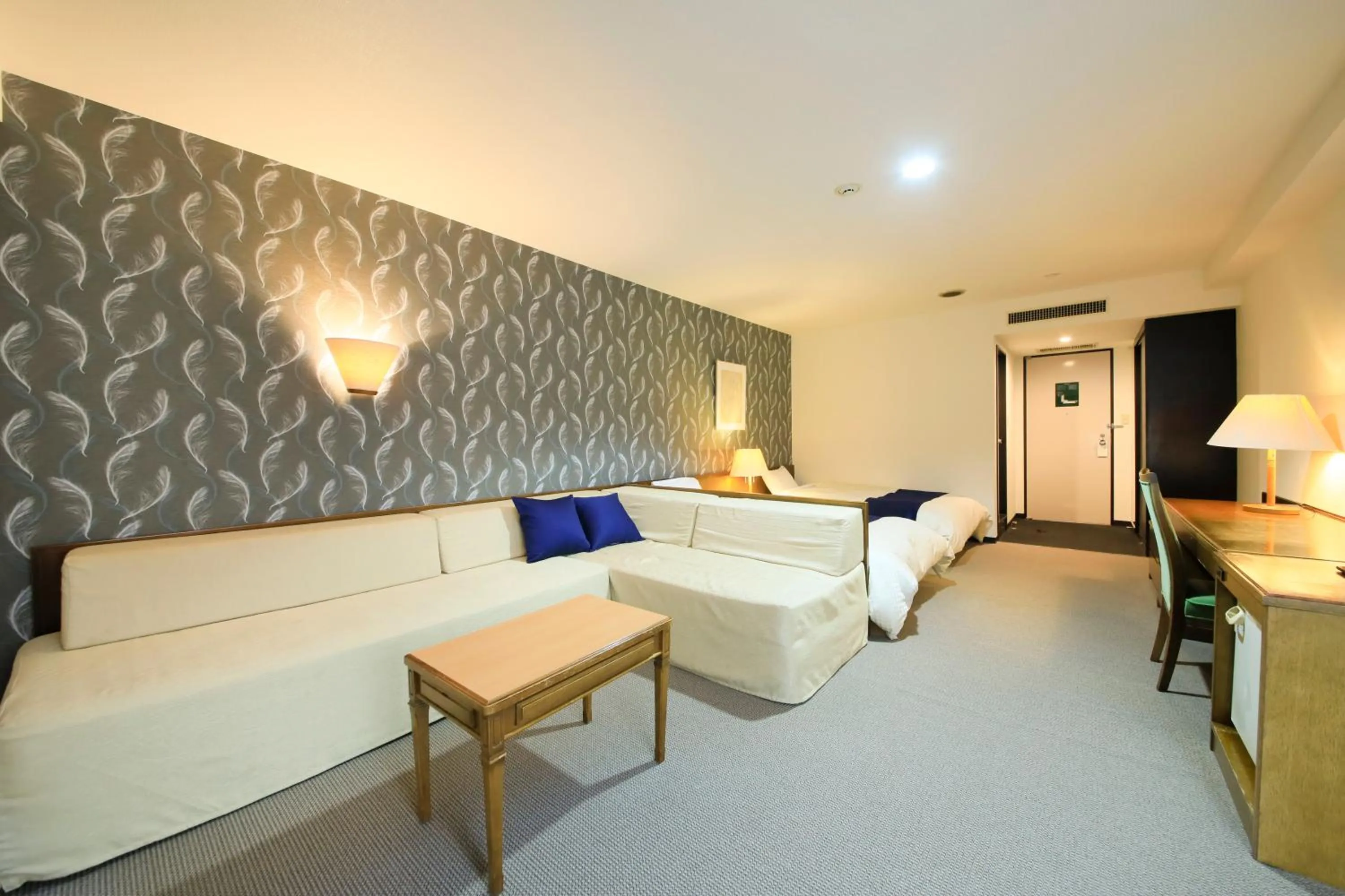 Photo of the whole room, Bed in Oarai Park Hotel