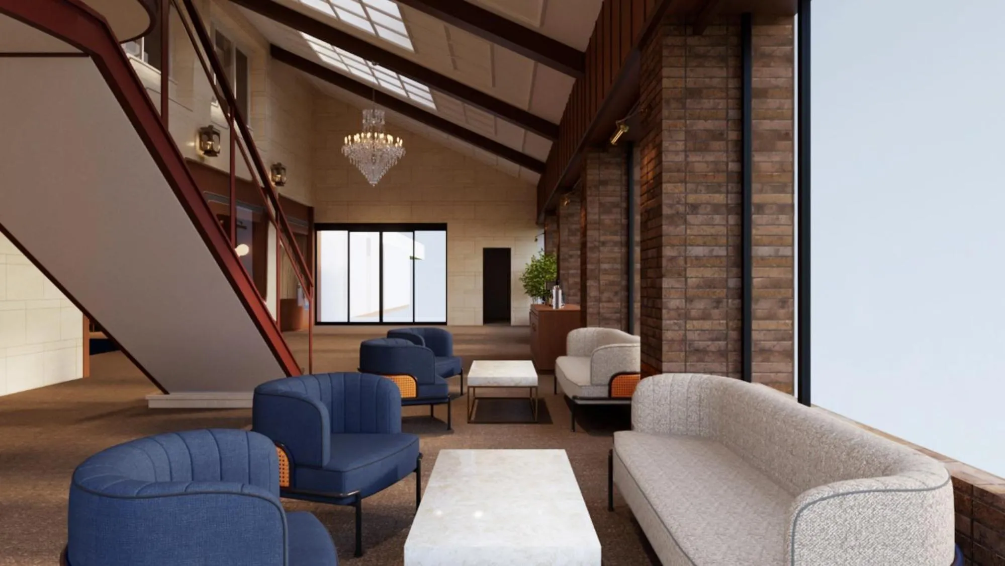 Lobby or reception in Oarai Park Hotel